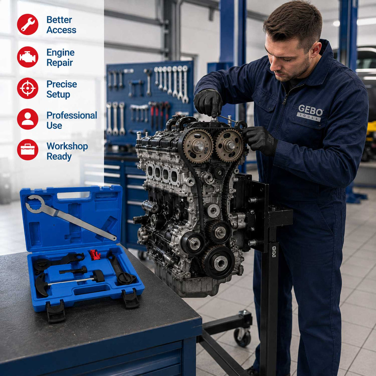 Κιτ Χρονισμού VAG 1.0 1.2 1.4 TSI TFSI TGI GEBO TOOLS