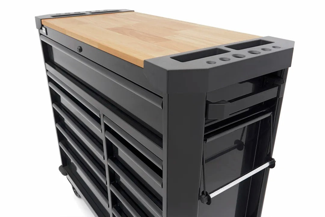 Εργαλειοφόρος Τροχήλατος Με 11 Συρτάρια Και Πάγκο Εργασίας 109cm HBM MACHINES