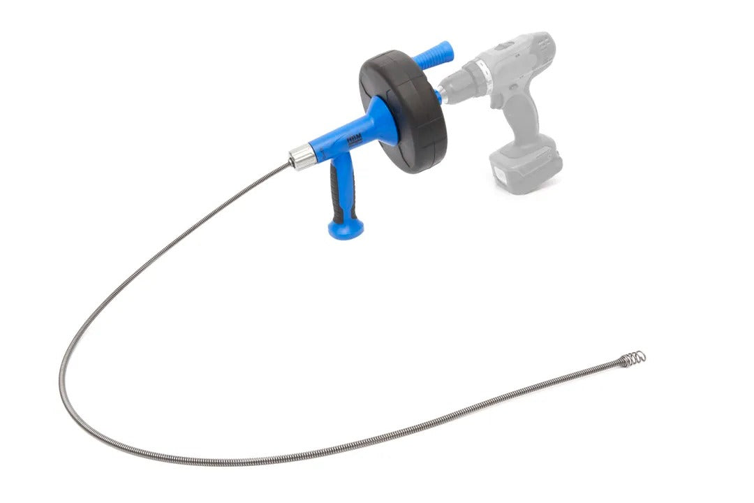 Σούστα Ξεβουλώματος-Αποφρακτήρας Χειρός 7.5m Συμβατός Με Δράπανο Για Σωλήνες Διαμέτρου 30-50mm Ιδανικός Για Νιπτήρες Αποχευτεύσεις Και Αγωγούς HBM Ολλανδία