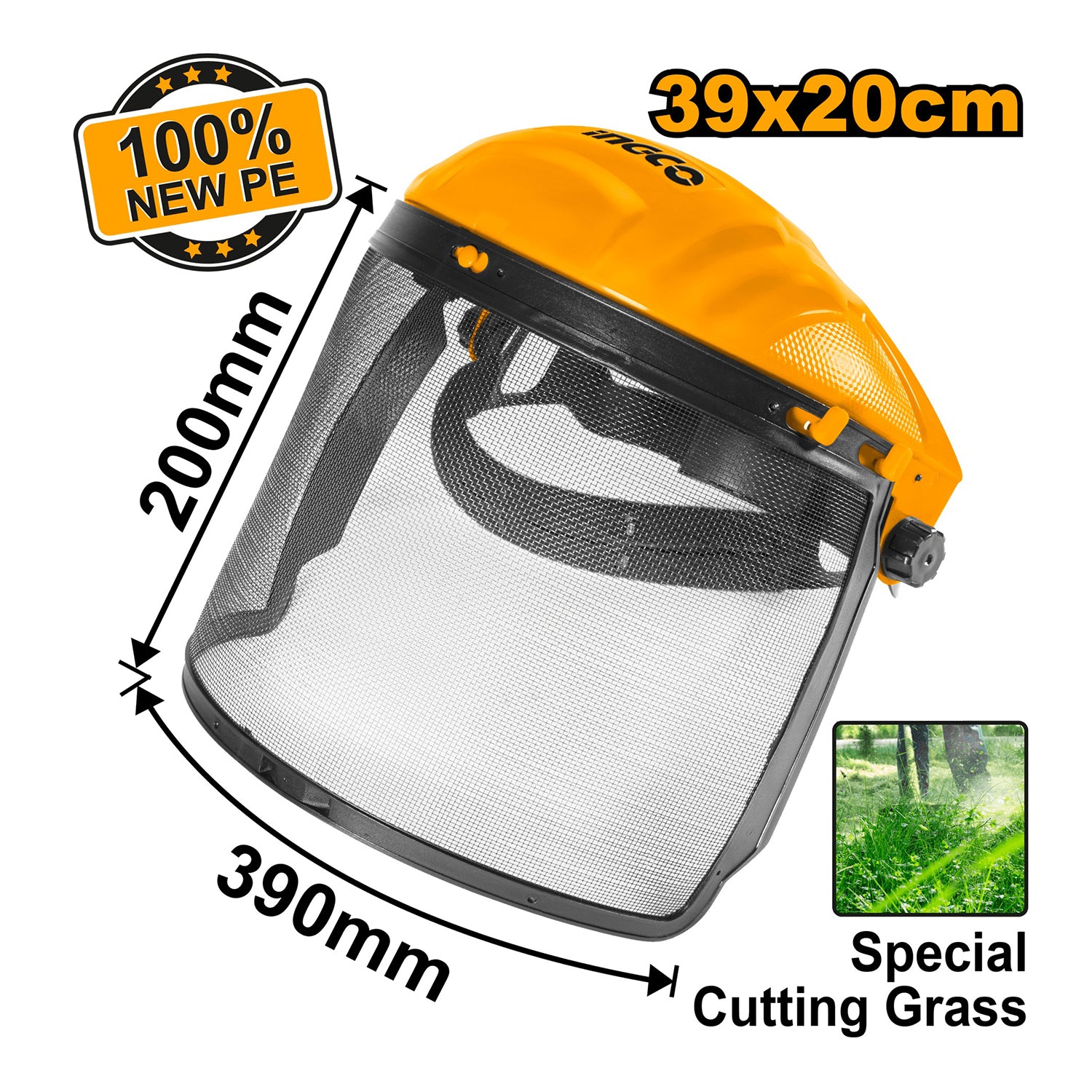 Μάσκα Με Προστασία Προσώπου-Σίτα 39x20cm INGCO