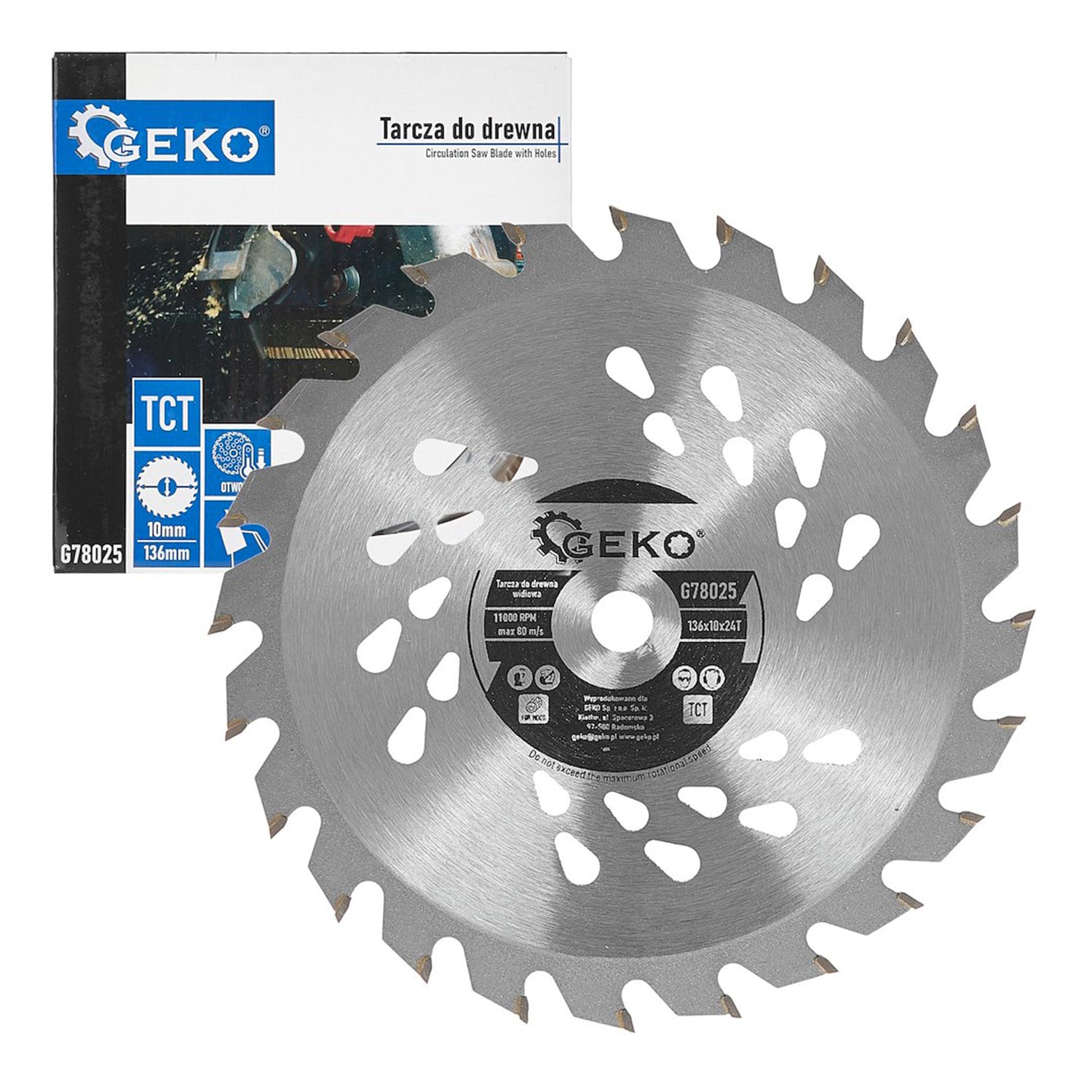 Δισκοπρίονο-Δίσκος Κοπής Καρβιδίου Για Κυκλικό Πριόνι Κοπής Ξύλου 136mmx10mmx24T