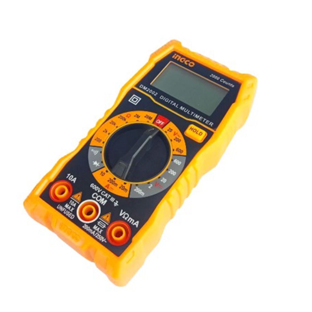 Ingco Dm2002 Ψηφιακό Πολύμετρο Με Μέτρηση Ac / Dc / Αντίστασης