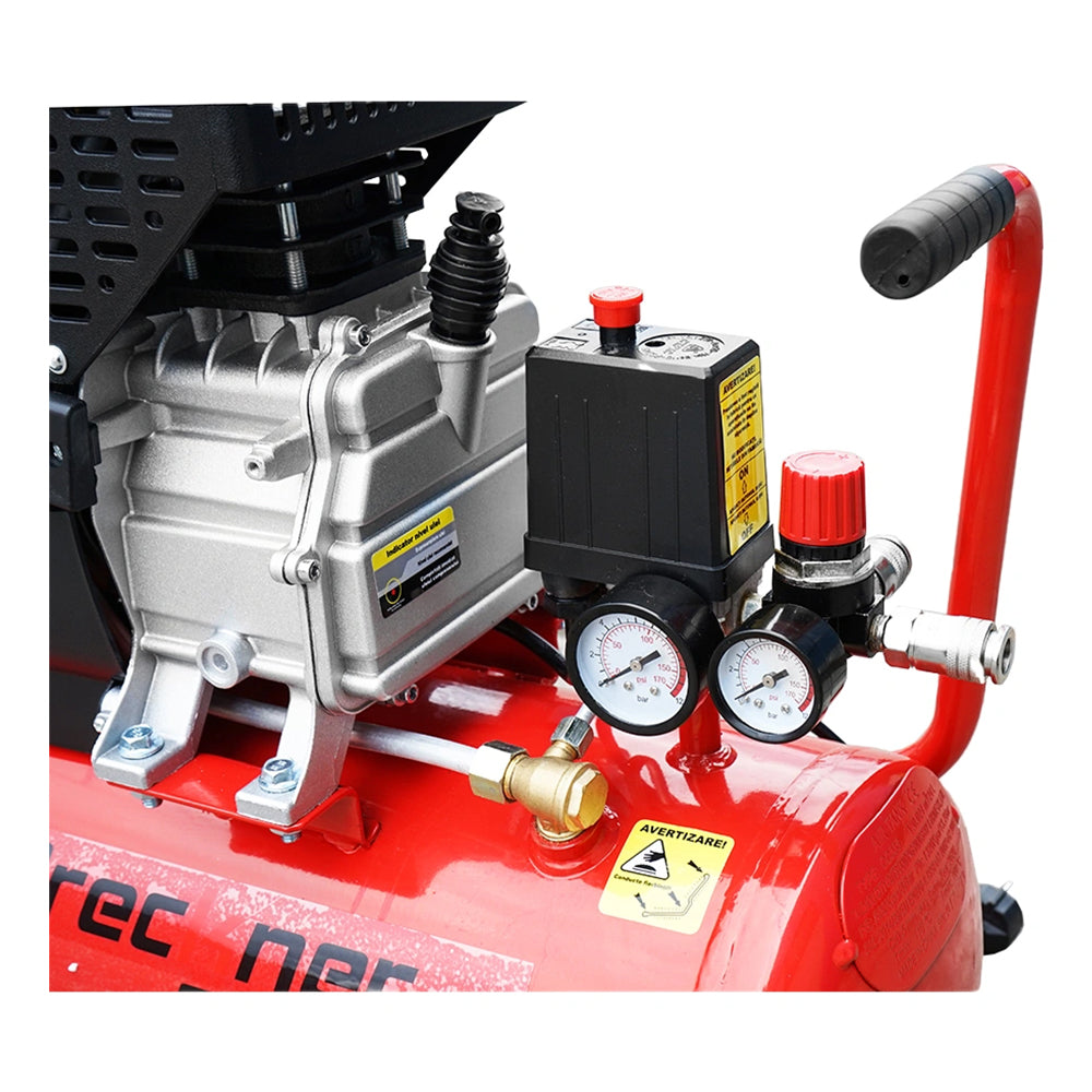 Μονοφασικό Κομπρεσέρ Αέρος Με Ισχύ 2Hp Και Αεροφυλάκιο 24Lt