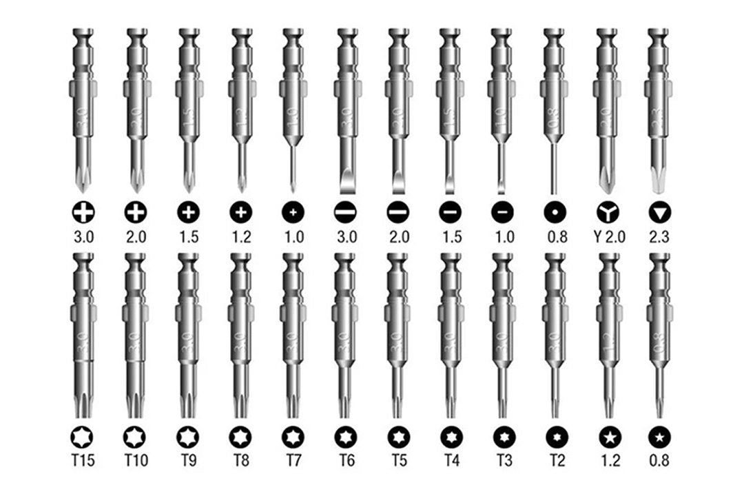 ΣΕΤ Κατσαβίδι Ακριβείας Με Μύτες 25 ΤΕΜ GEKO
