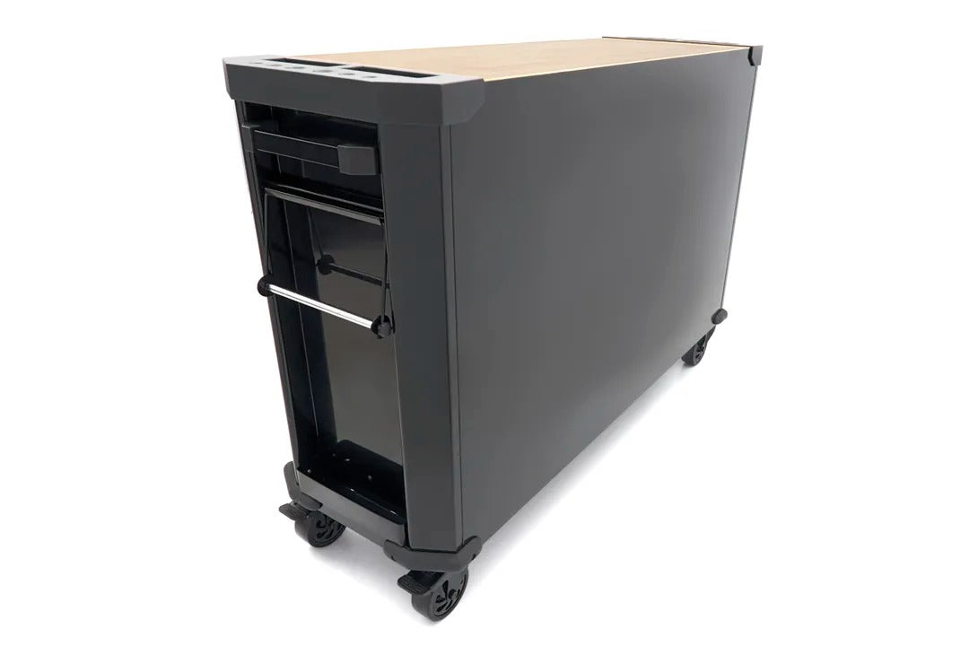 Εργαλειοφόρος Τροχήλατος Επαγγελματικός Με 10 Συρτάρια Με Πάγκο Εργασίας 147cm Με Ξύλινη Επιφάνεια HBM Ολλανδία