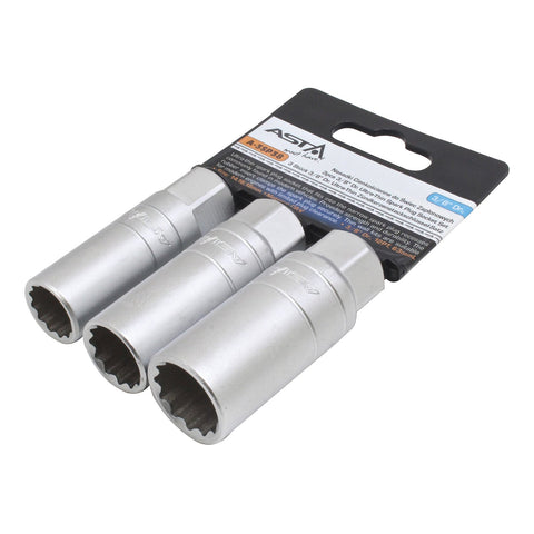 Σετ Καρυδάκια Μπουζί Πολύγωνα 14-16-18mm 3/8
