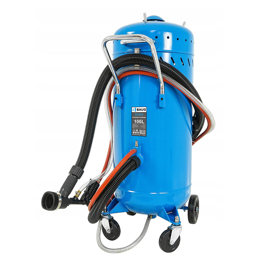 Συσκευη Αμμοβολησ Εξωτερικου Χωρου Με Αναρροφηση 105L Baug
