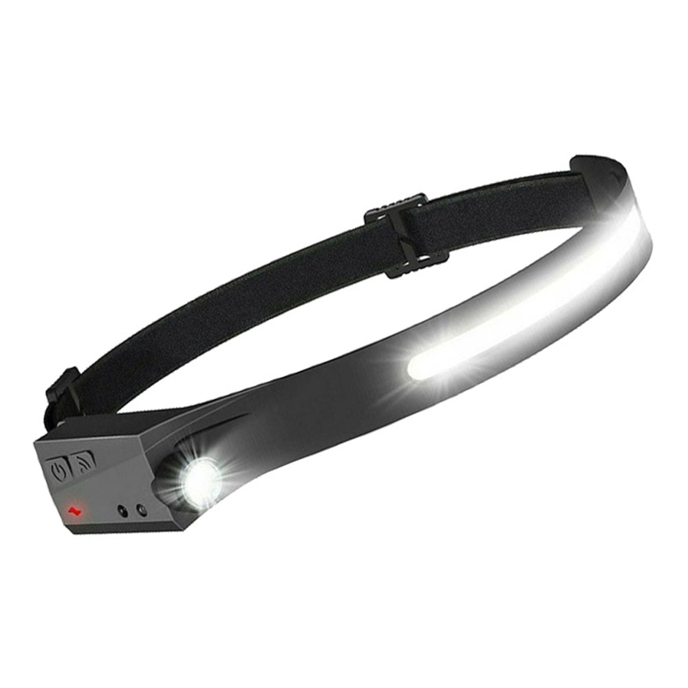 Φακοσ Κεφαλησ Cob Led Επαναφορτιζομενοσ Aδιαβροχοσ Με Αισθητηρα Κινησησ