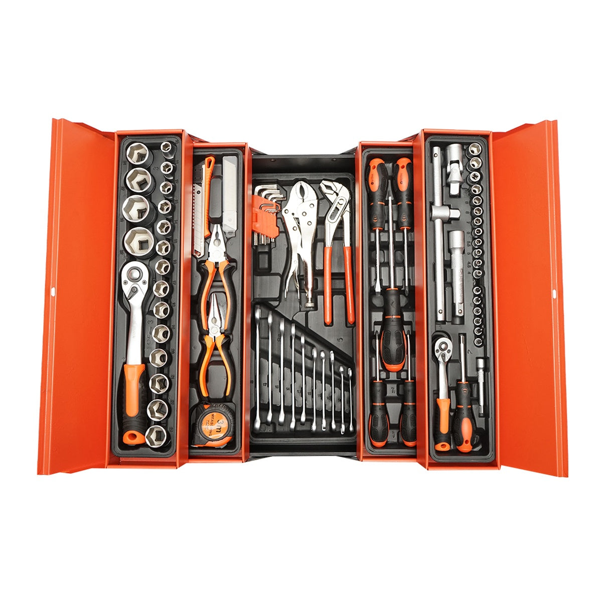 Μεταλλικό Σετ Εργαλείων Εξοπλισμένο Με 85 Τεμάχια