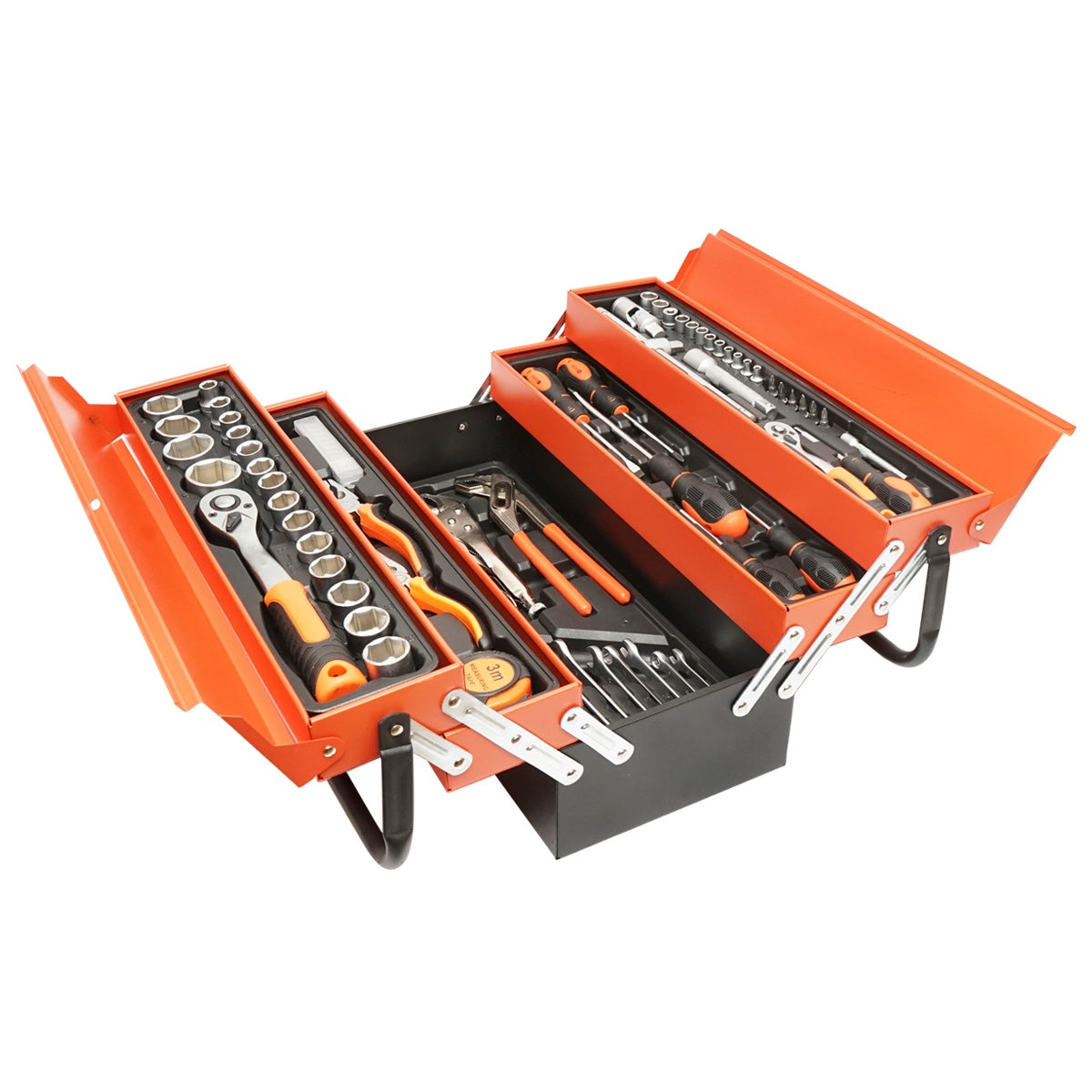 Μεταλλικό Σετ Εργαλείων Εξοπλισμένο Με 85 Τεμάχια