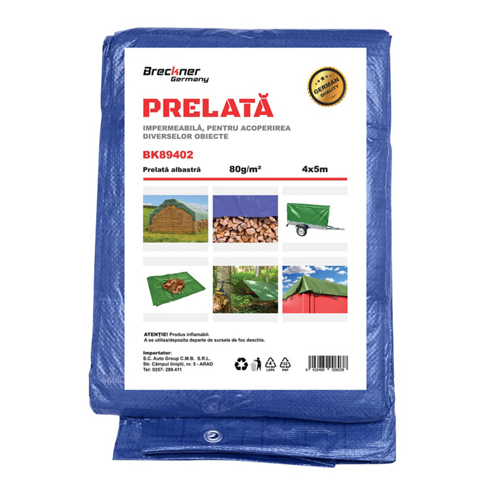 Μουσαμασ Με Κρικουσ Αδιαβροχοσ 4X5M