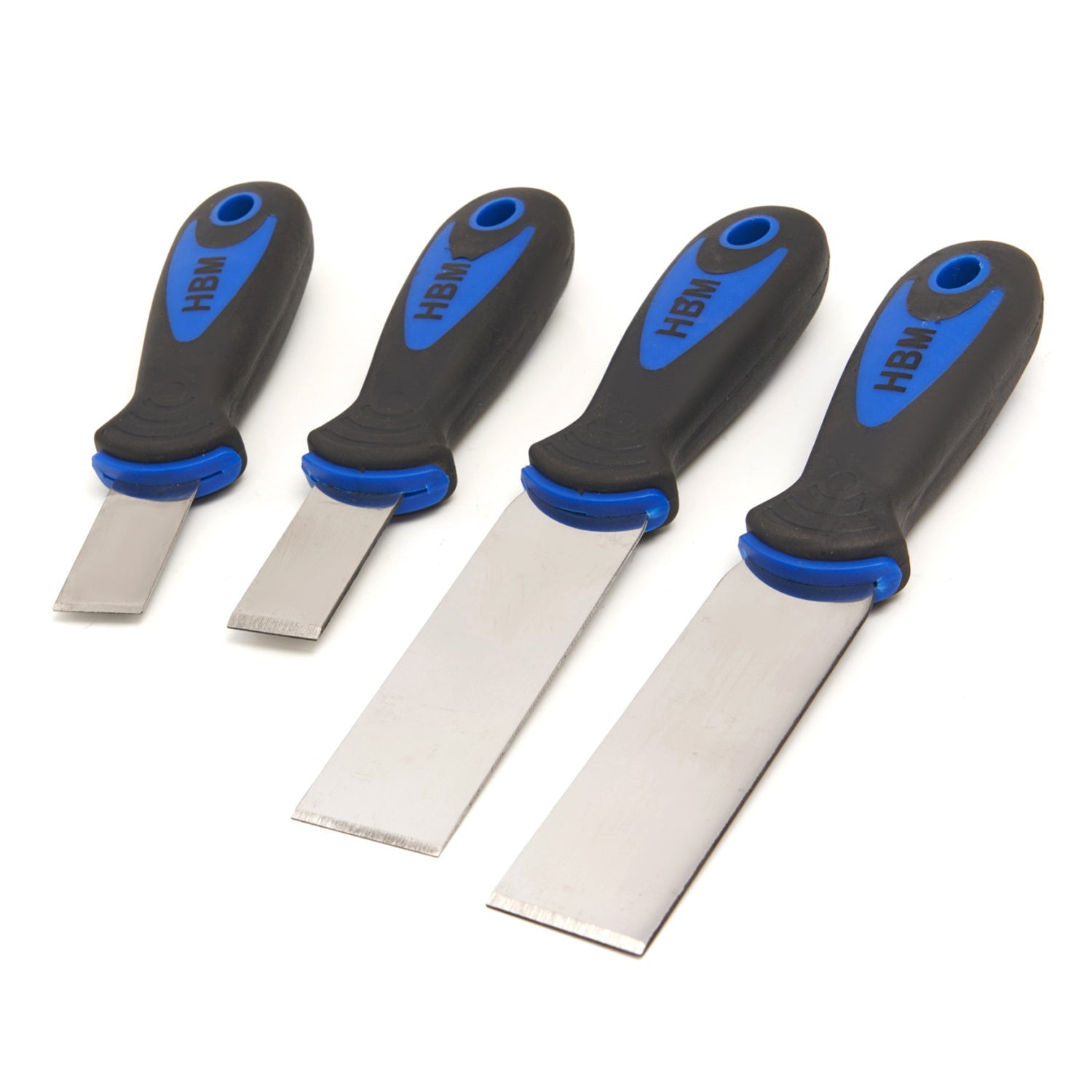 Ξυστρεσ Ανοξειδωτο Ατσαλι Σετ 4 Τεμαχια Hbm