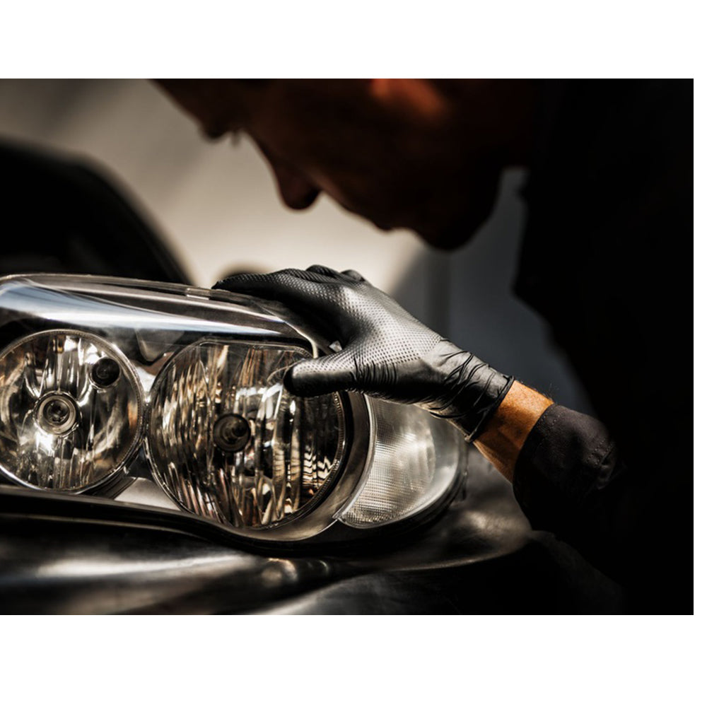 Γαντια Νιτριλιου Mercator Gogrip Premium L Σετ 50 Τmx Μαυρο