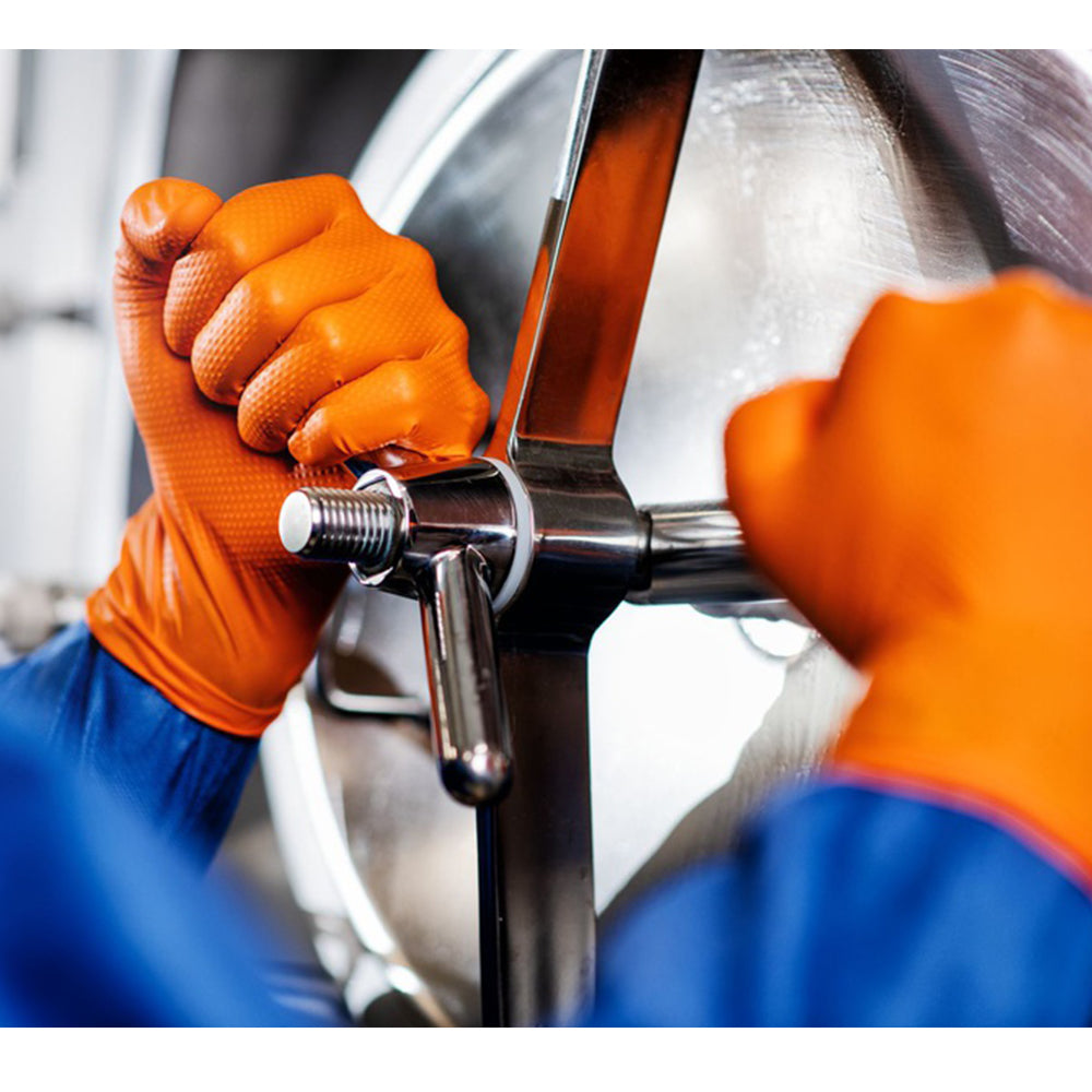 Γαντια Νιτριλιου Mercator Gogrip L Πορτοκαλι 50Τmx