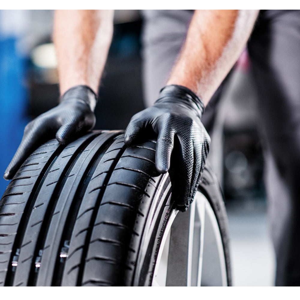 Γαντια Νιτριλιου Mercator Gogrip Premium M Σετ 50Τmx Μαυρο