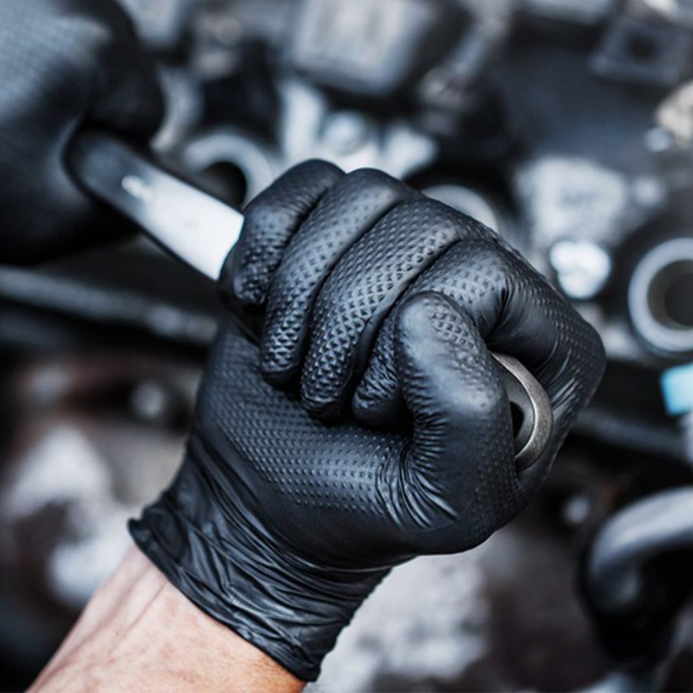 Γαντια Νιτριλιου Mercator Gogrip Premium M Σετ 50Τmx Μαυρο