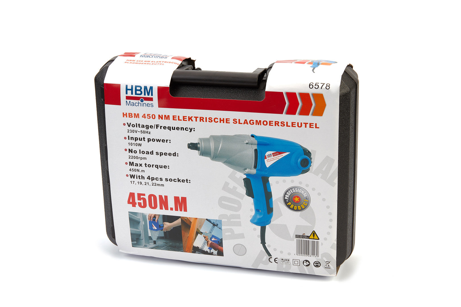 Ηλεκτρικό Πιστόλι Κρούσης 1/2 450Nm 230V Ολλανδία