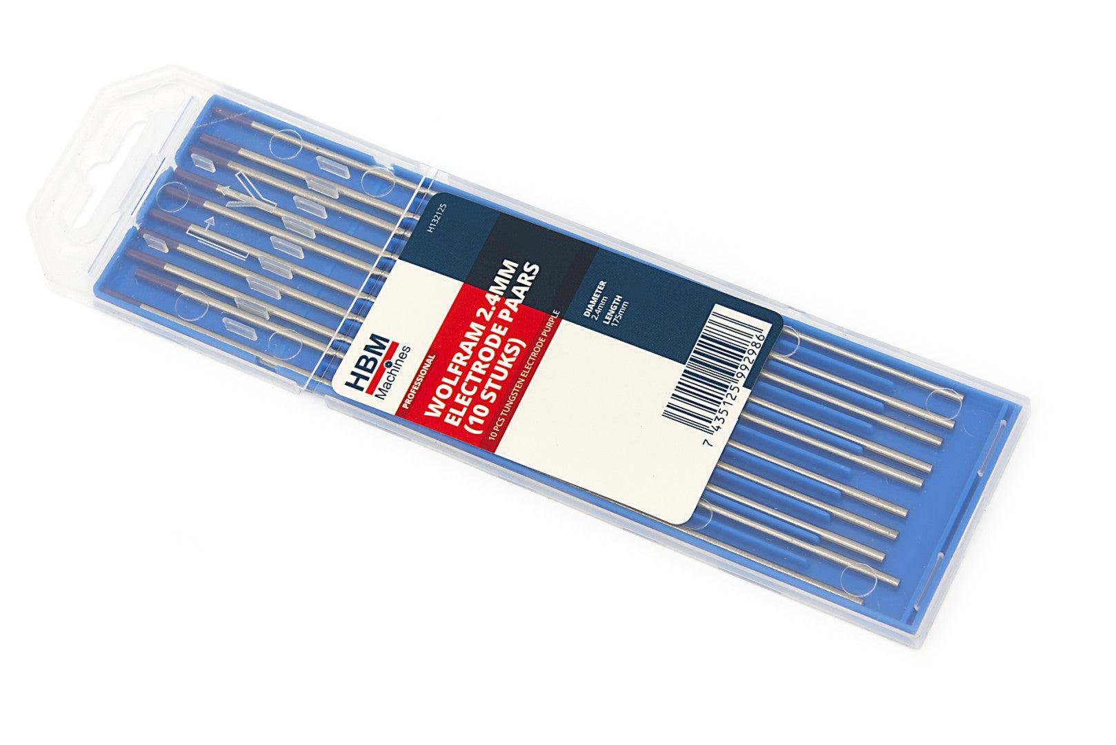 Ηλεκτρόδια Βολφραμίου TIG 2,4mm Σετ 10 Τμχ HBM