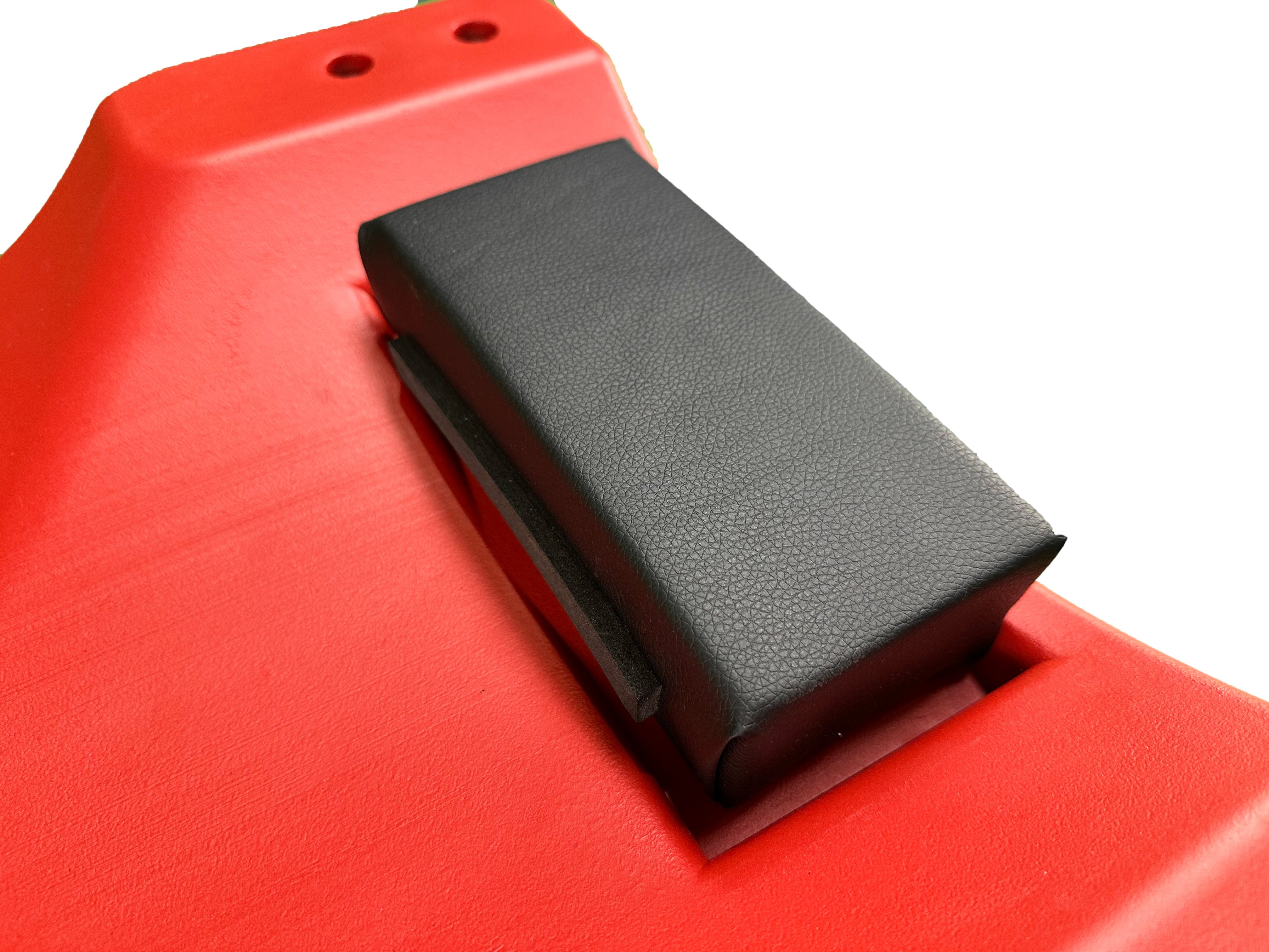 Ξαπλώστρα Συνεργείου Τροχήλατη Πλαστική Κόκκινη GEBO TOOLS