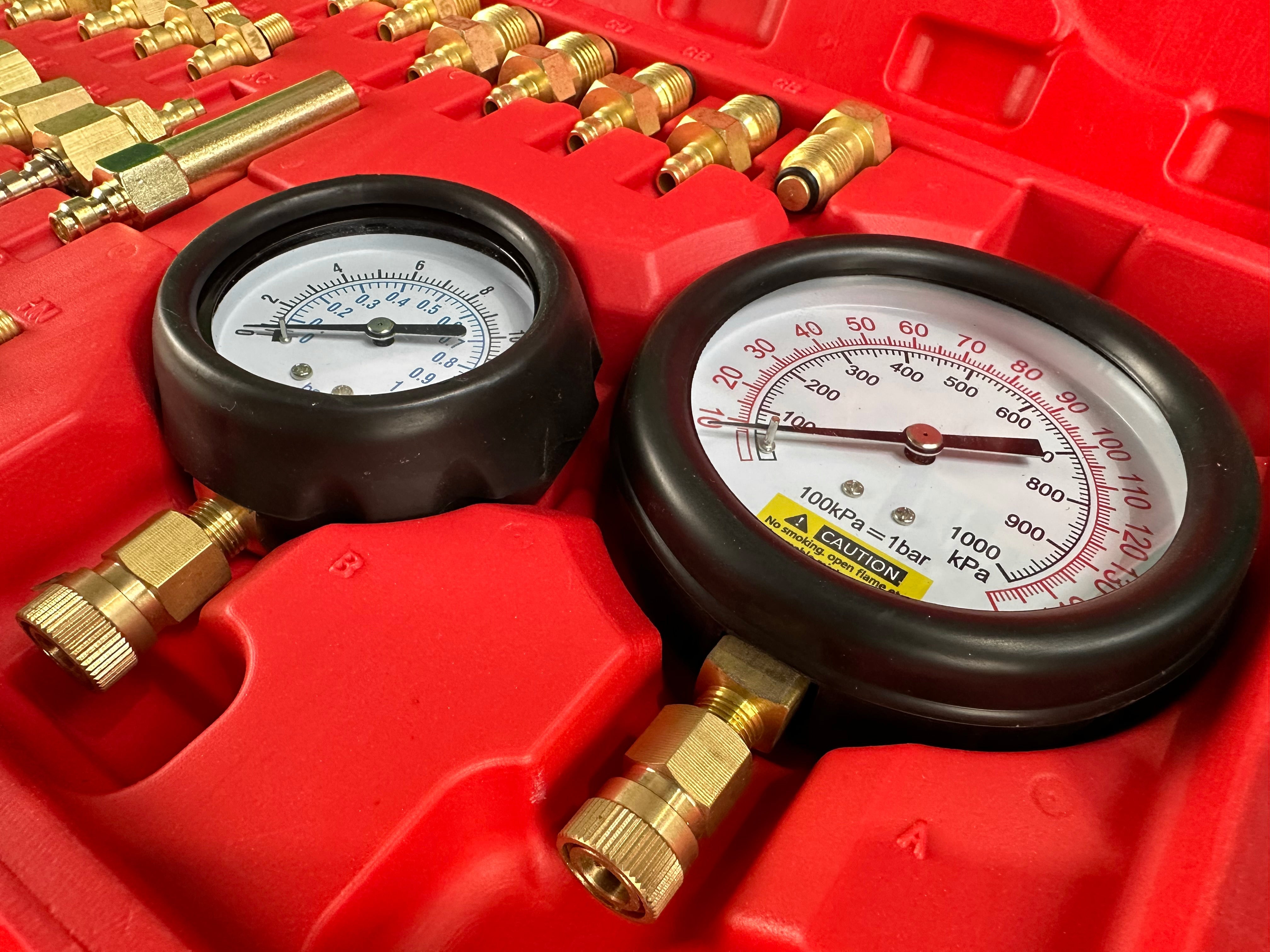 Μανόμετρο Πίεσης Καυσίμου Βενζίνης Και Πετρελαίου Gebo Tools