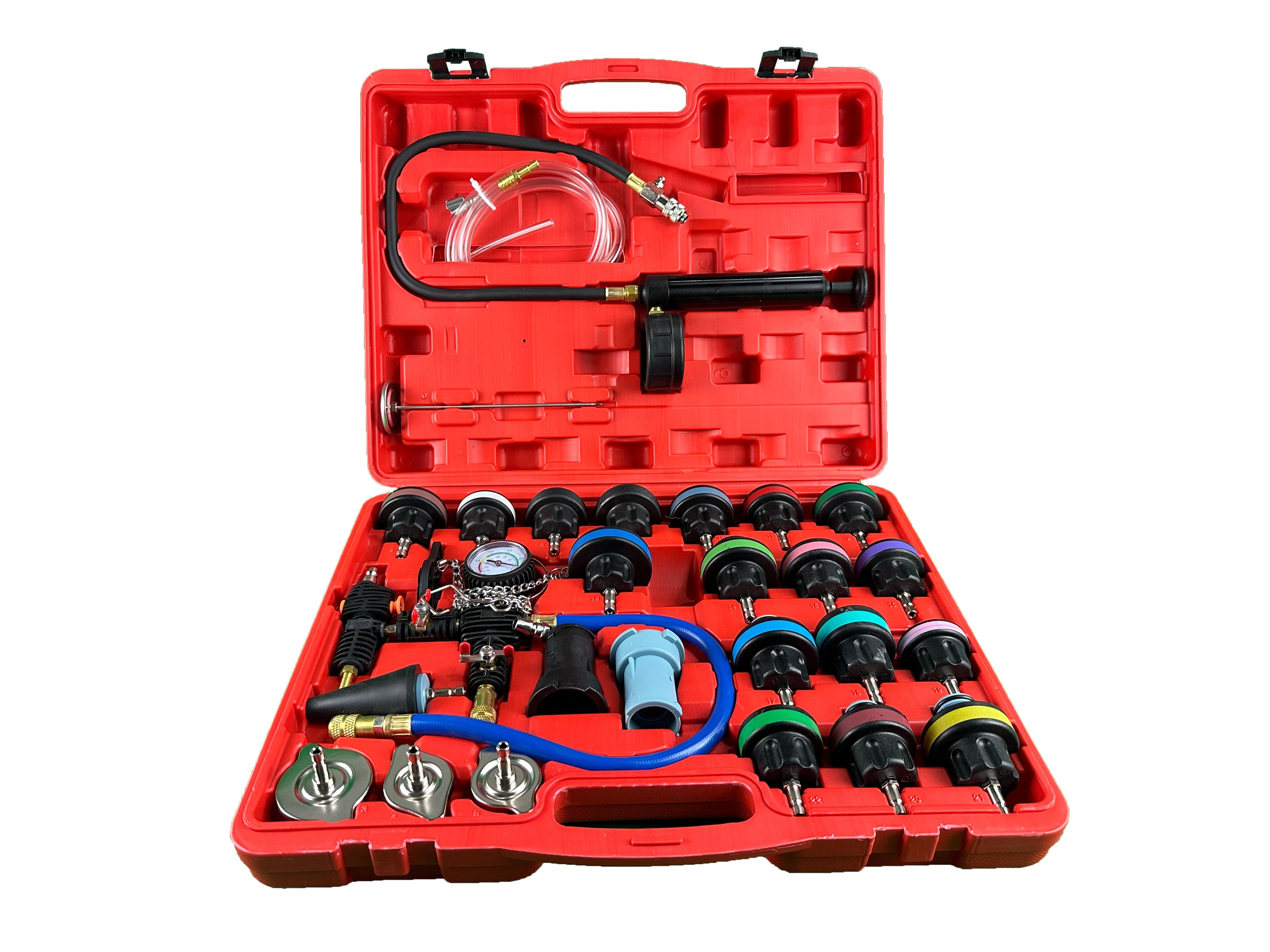 Κιτ Ελέγχου Στεγανότητας Κυκλώματος Ψύξης 28 Τμχ GEBO TOOLS