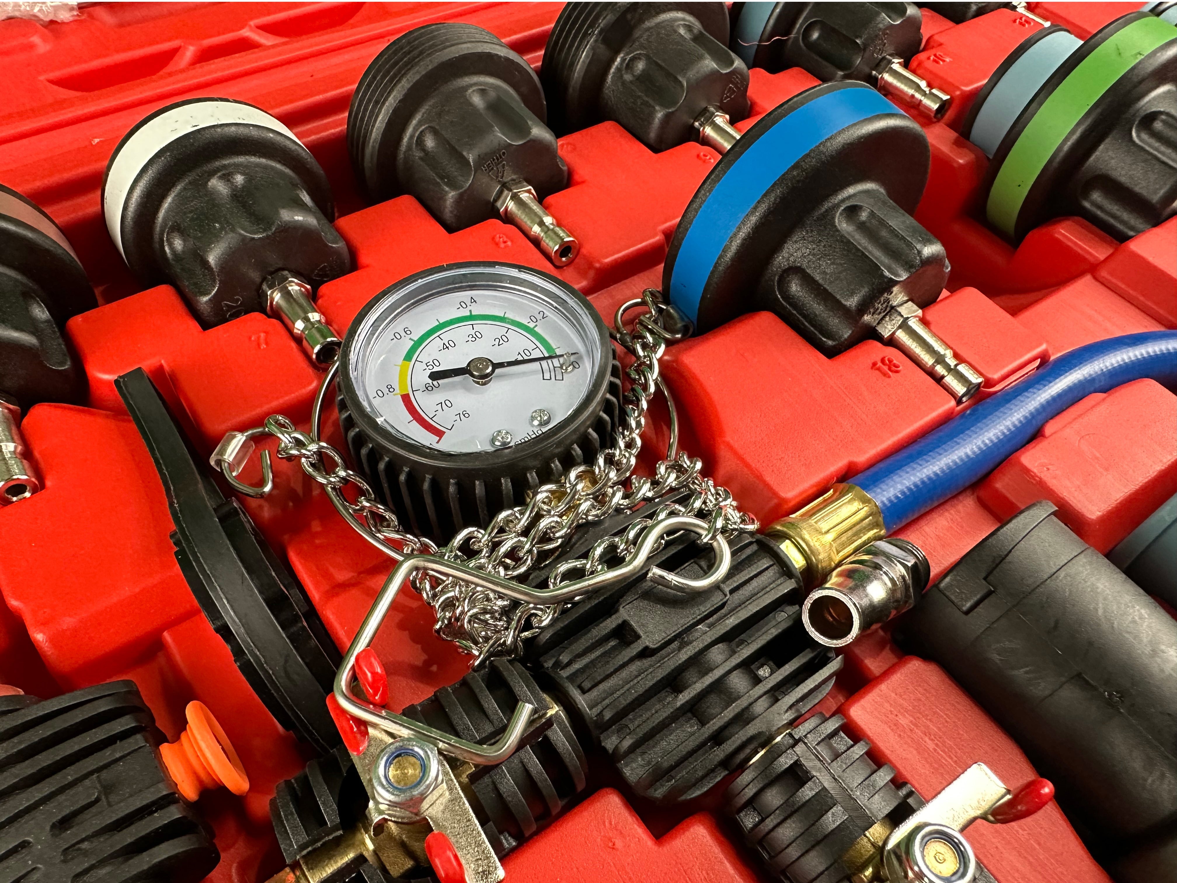 Κιτ Ελέγχου Στεγανότητας Κυκλώματος Ψύξης 28 Τμχ GEBO TOOLS