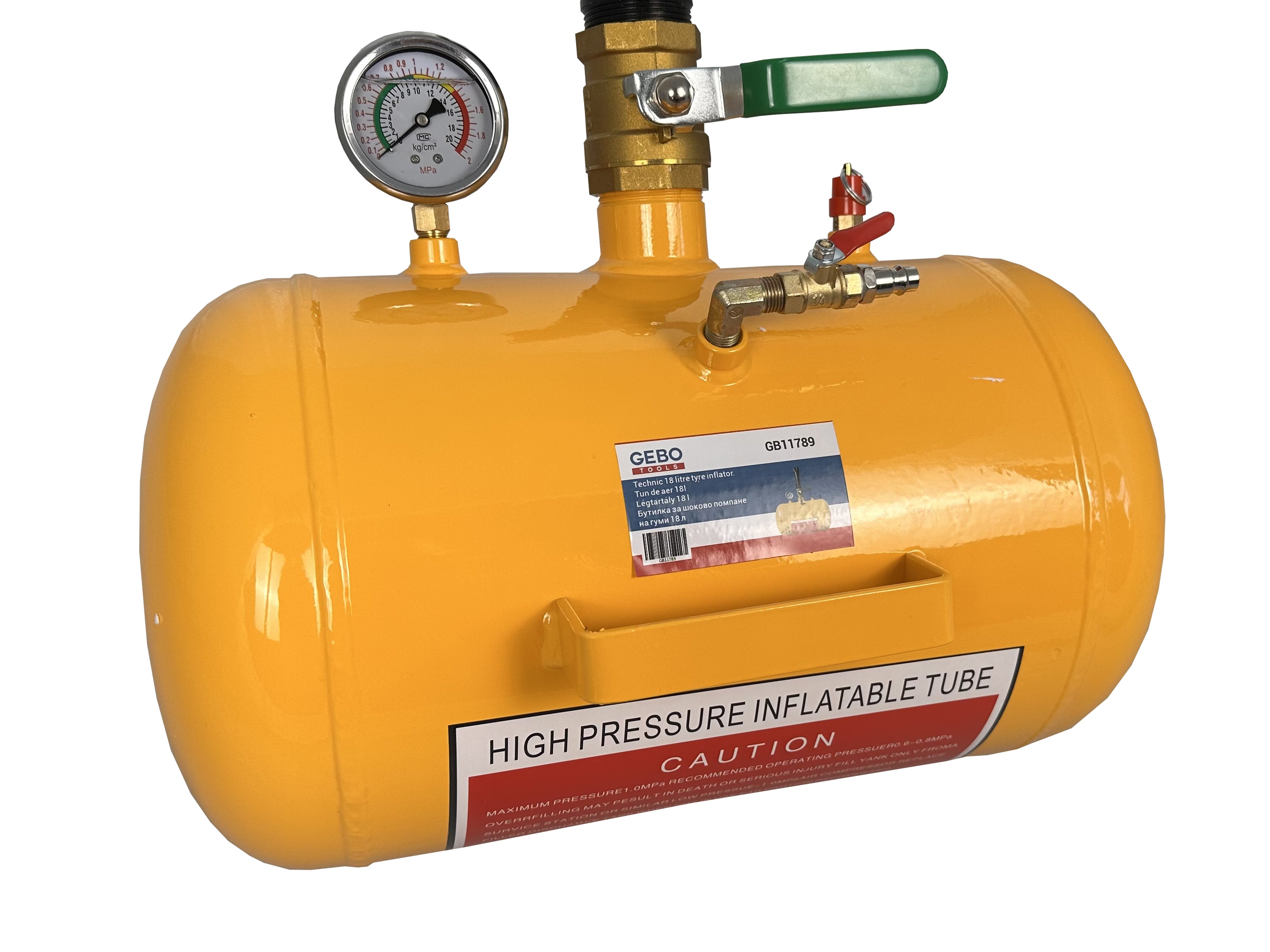 Καζανάκι Φουσκώματος Ελαστικών 18L GEBO TOOLS
