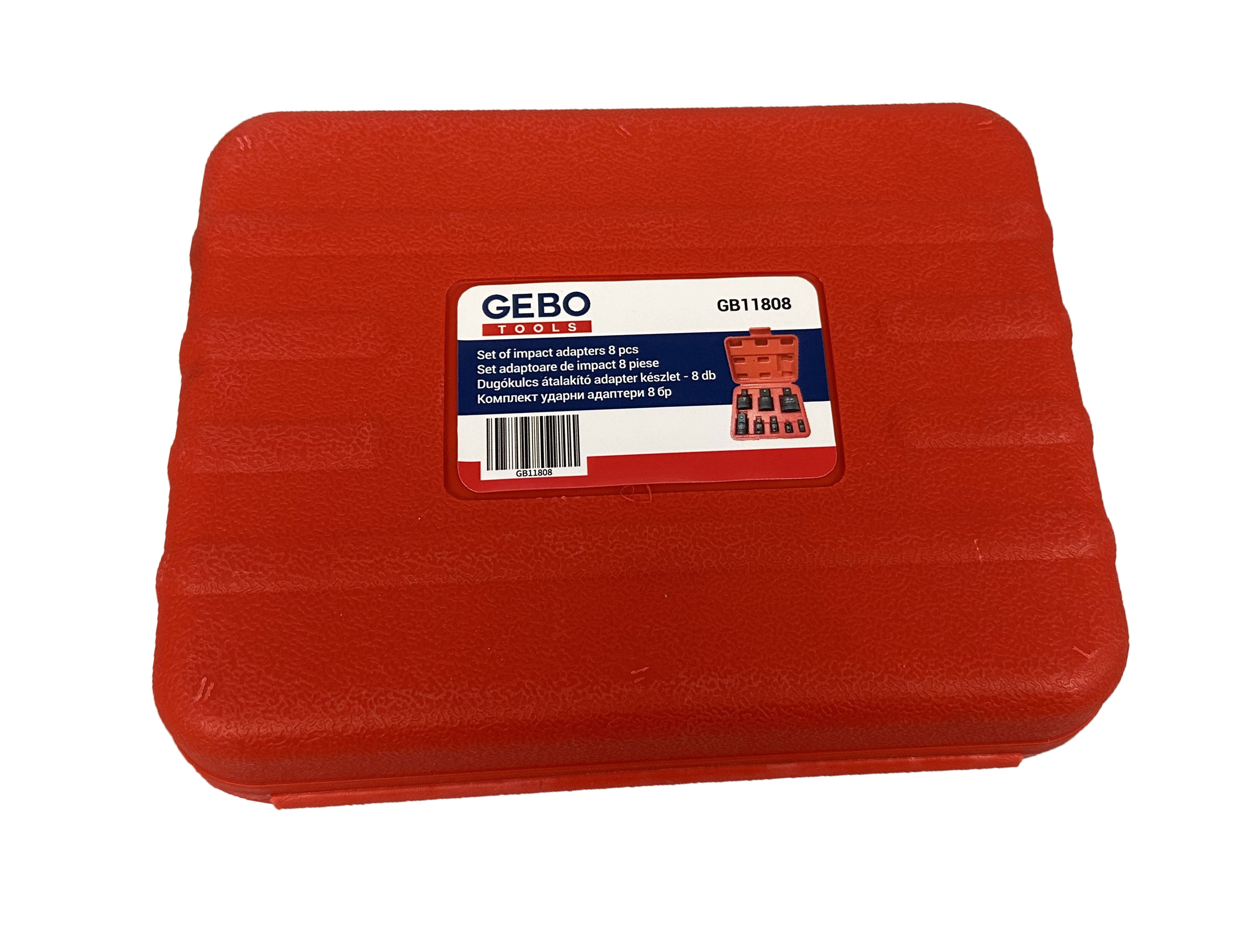 Σετ Αντάπτορες Impact - Κρουστικά Καρυδάκια 8 Τμχ GEBO TOOLS