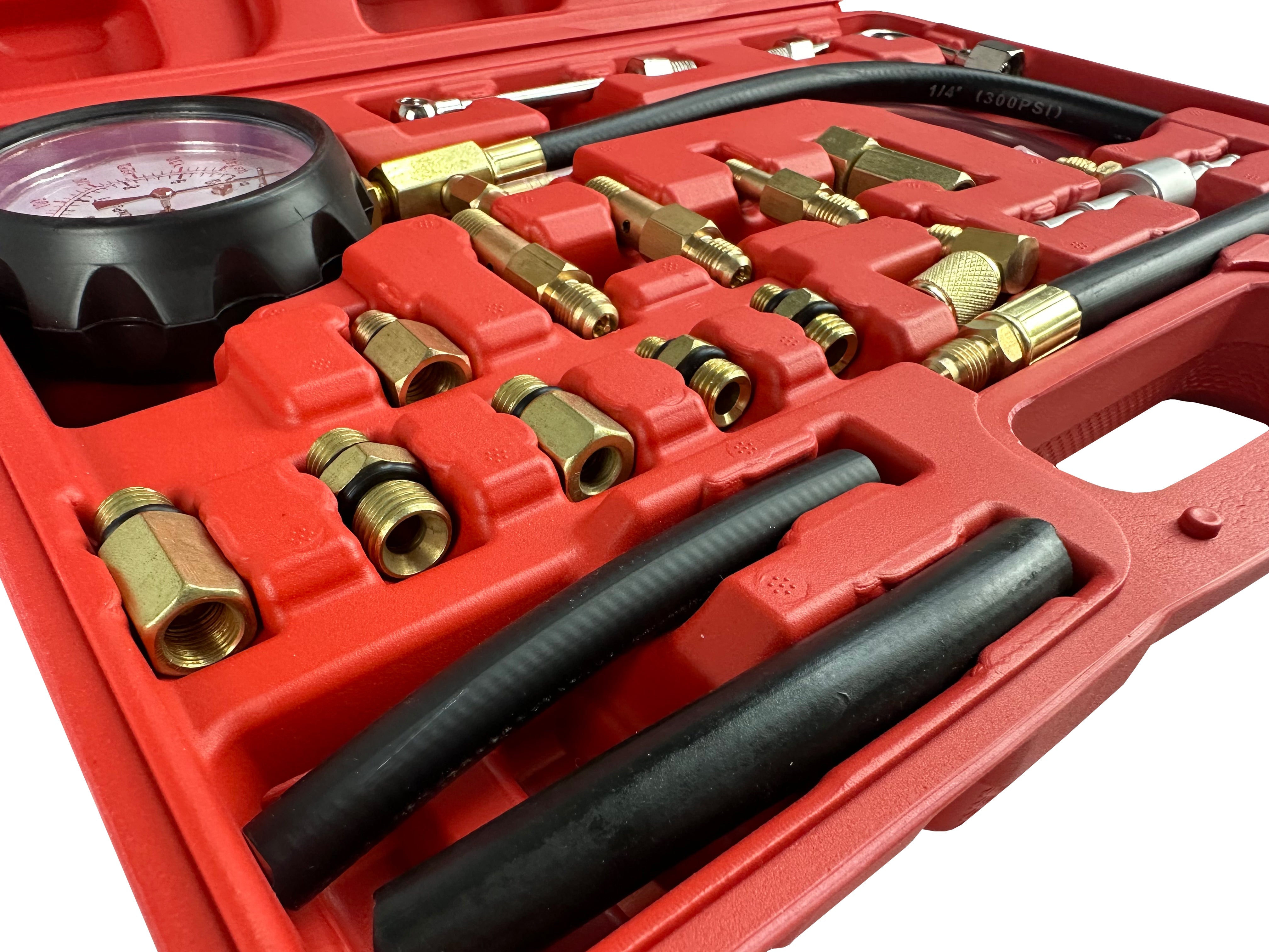 Σετ Συμπιεσόμετρο Λαδιού - Μέτρησης Πίεσης Καυσίμου 21 Τμχ GEBO TOOLS