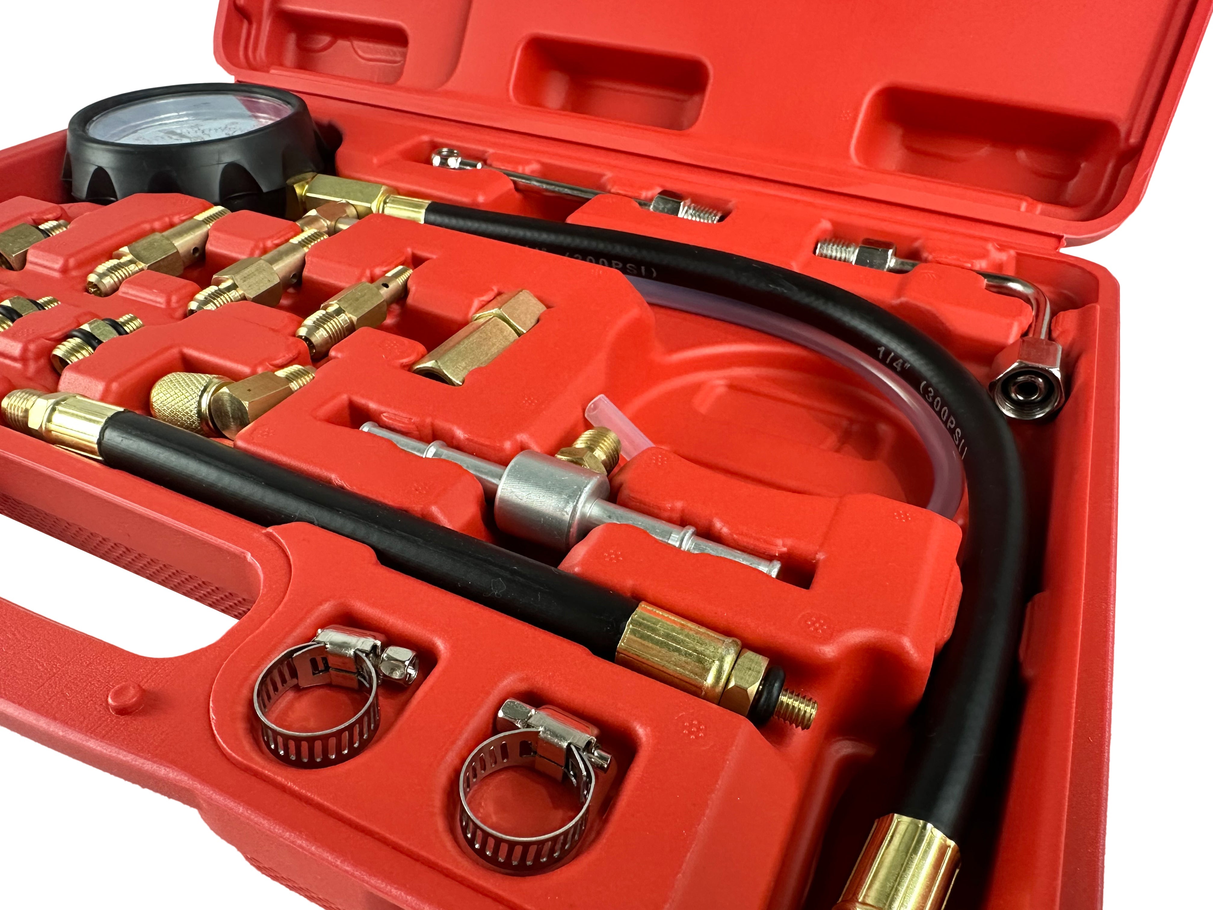 Σετ Συμπιεσόμετρο Λαδιού - Μέτρησης Πίεσης Καυσίμου 21 Τμχ GEBO TOOLS