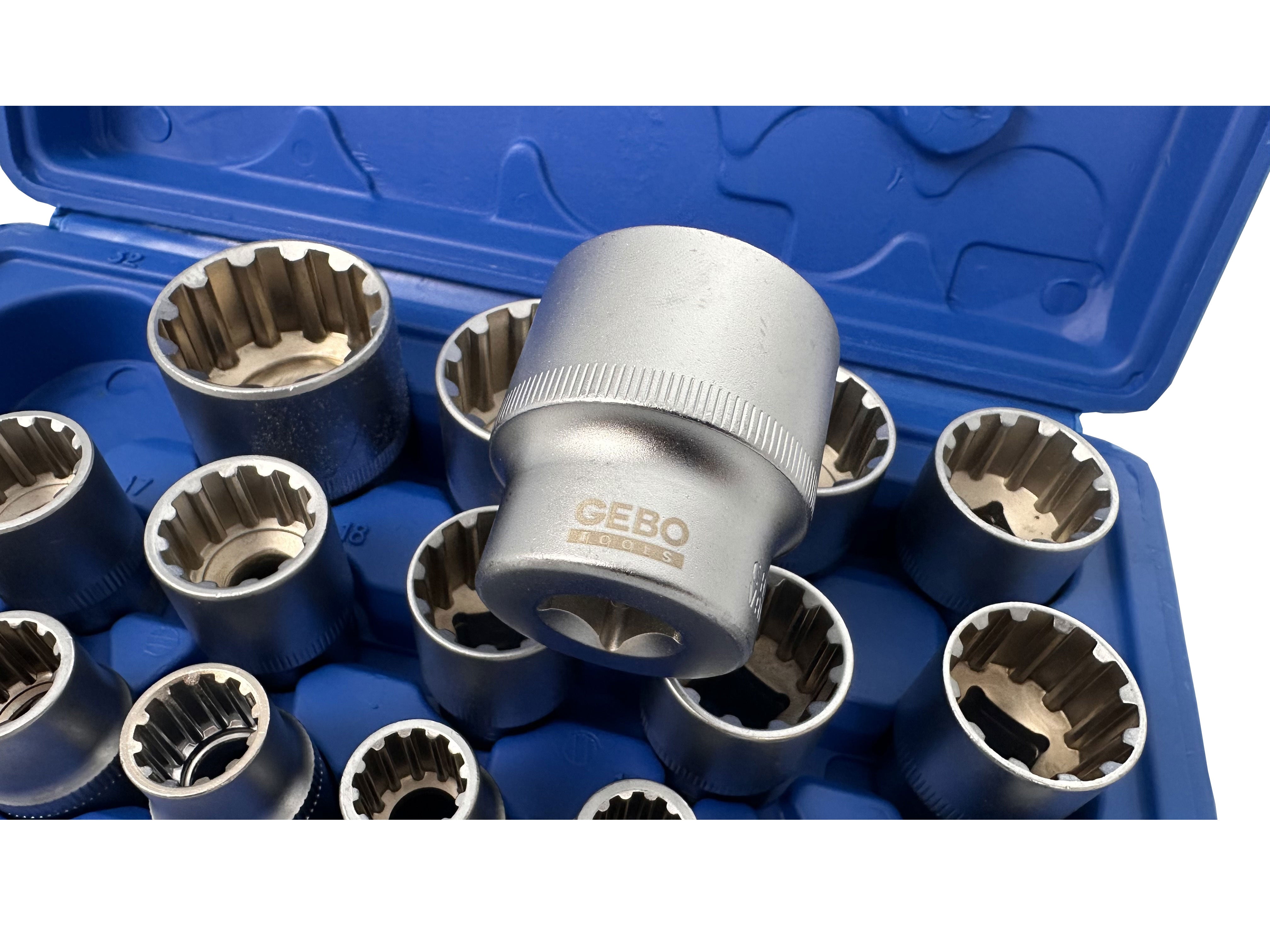 Σετ Καρυδάκια VARIO PLUS 1/2" 8-32mm GEBO TOOLS