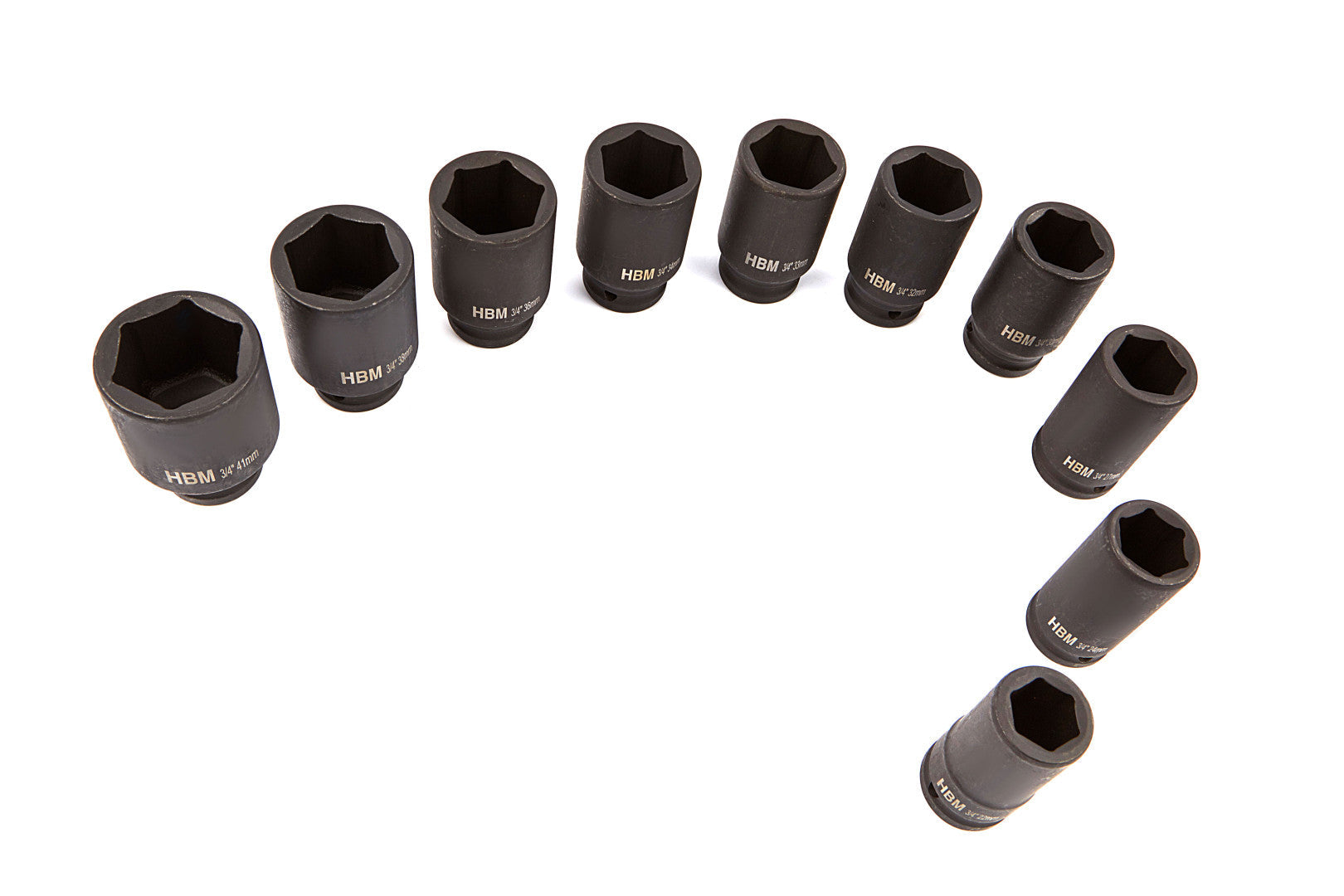 Σετ Μακριά Κρουστικά Καρυδάκια 3/4'' 22-41Mm, 10 Τεμάχια