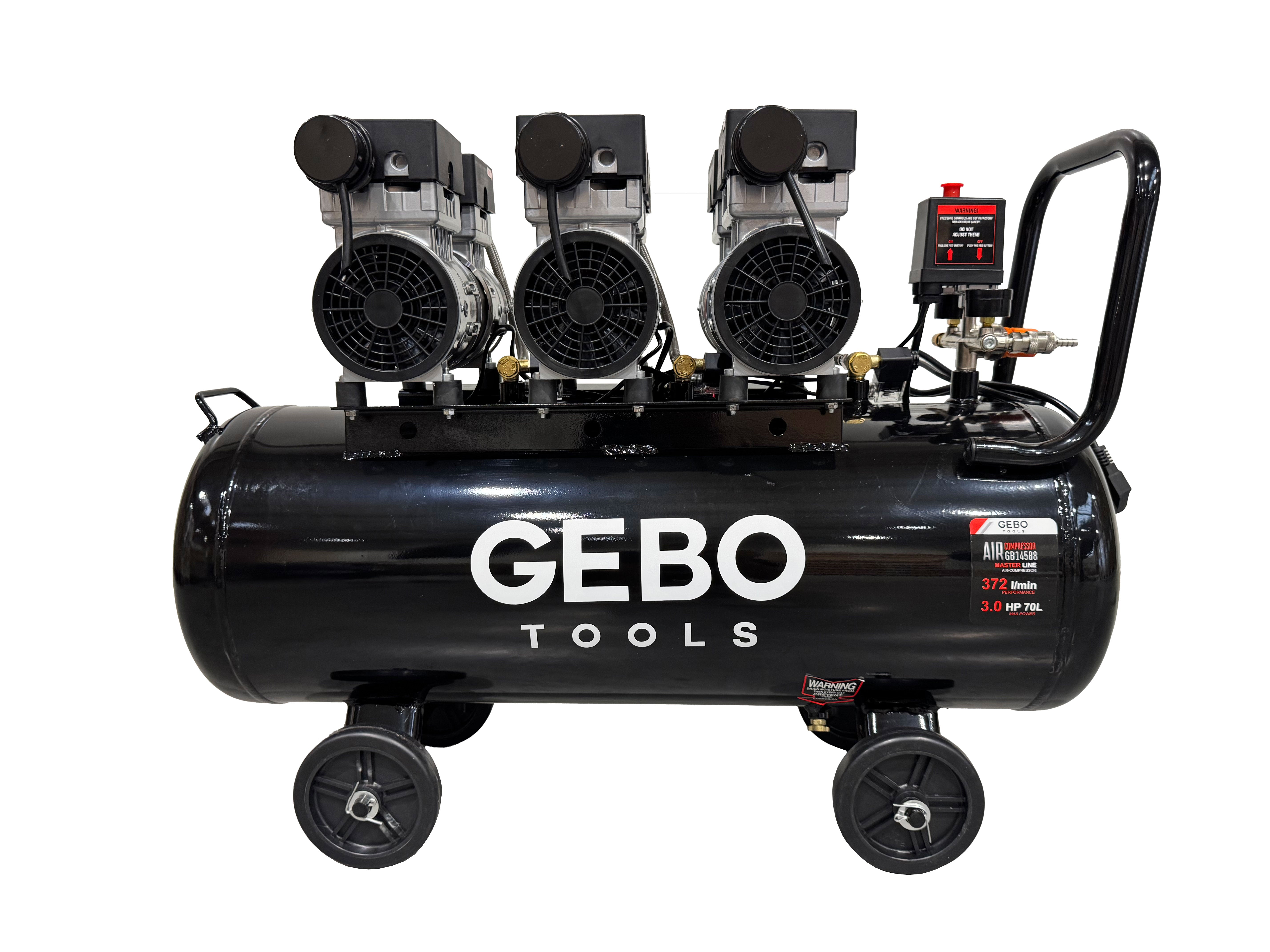 Αθόρυβος Συμπιεστής 70L M2 GEBO TOOLS