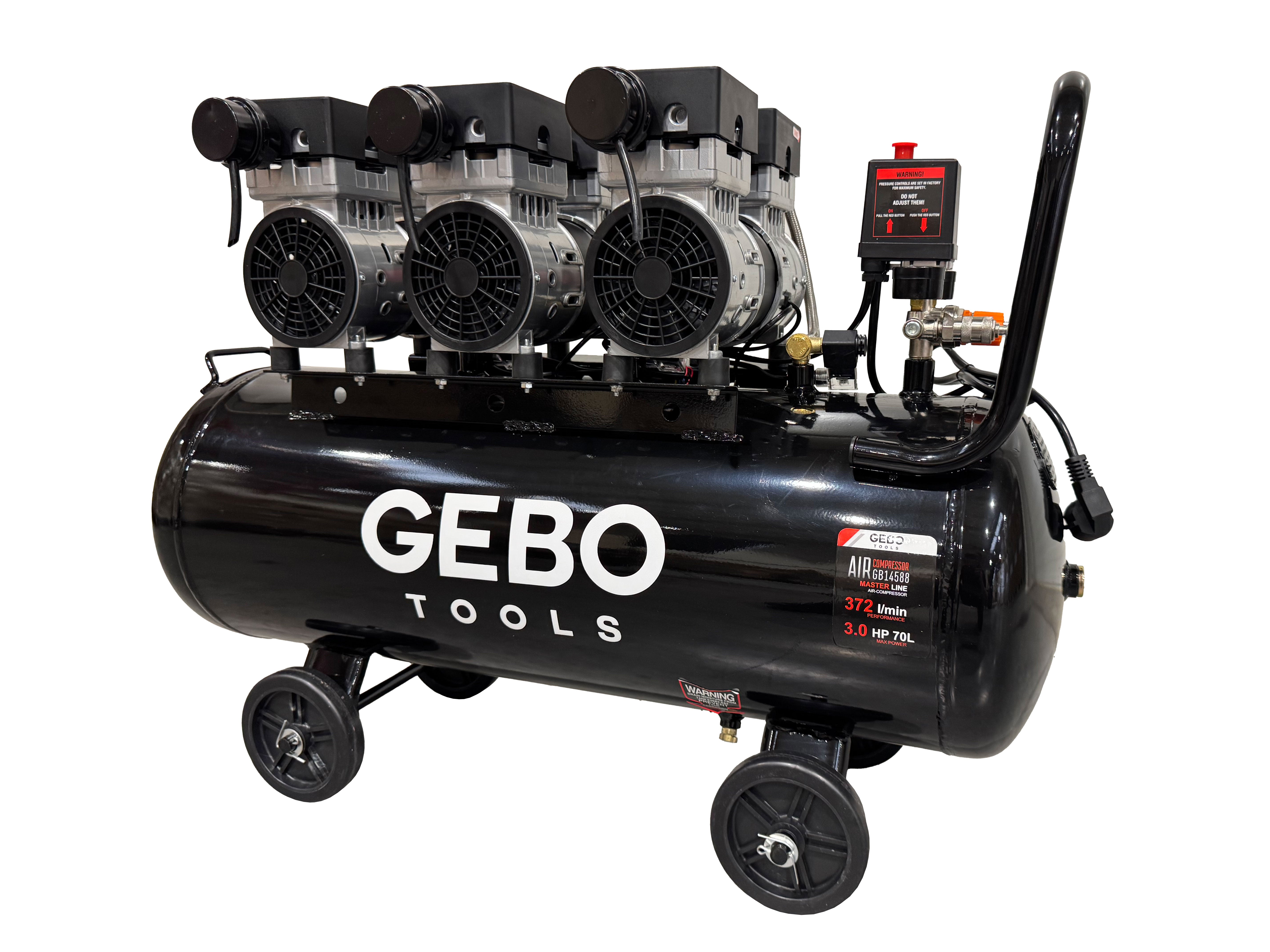 Αθόρυβος Συμπιεστής 70L M2 GEBO TOOLS