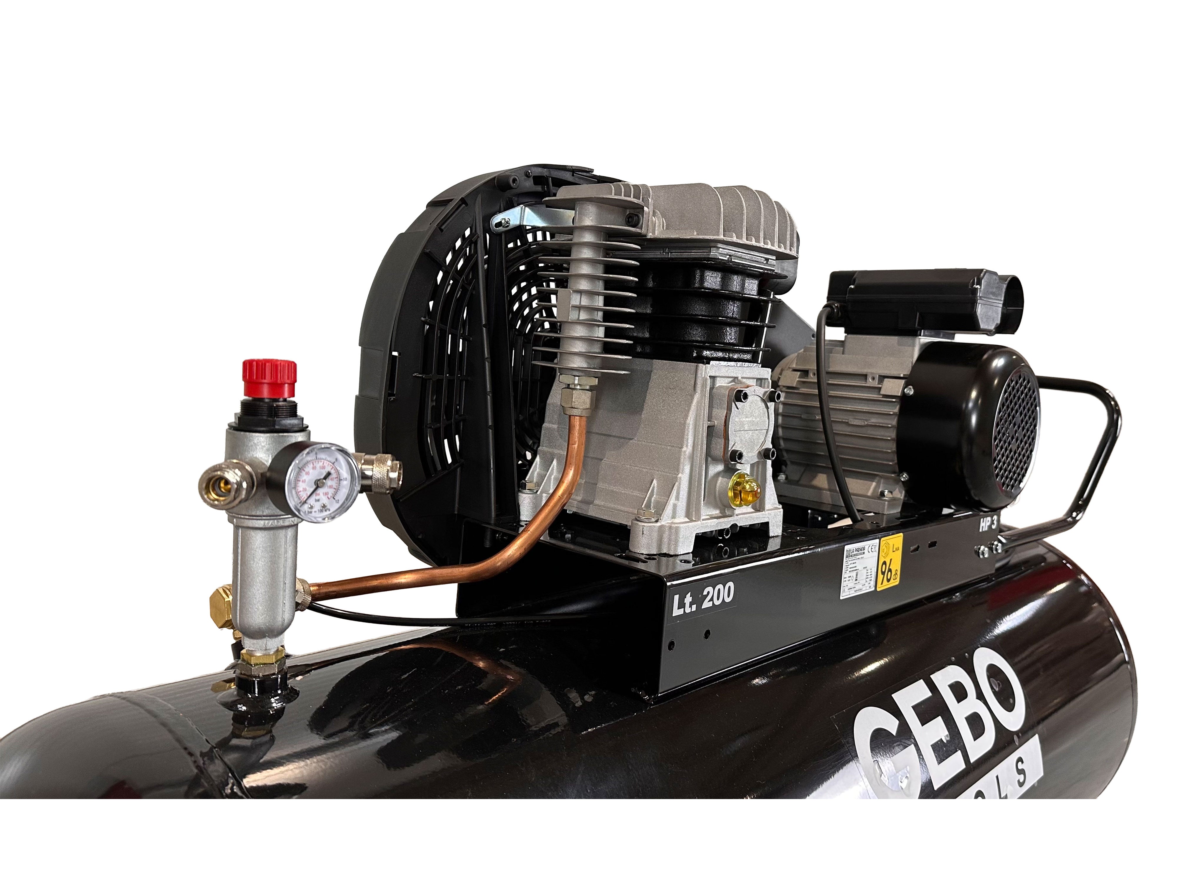 Κομπρεσέρ Αέρος-Αεροσυμπιεστής 200L 3Hp 230V GEBO TOOLS