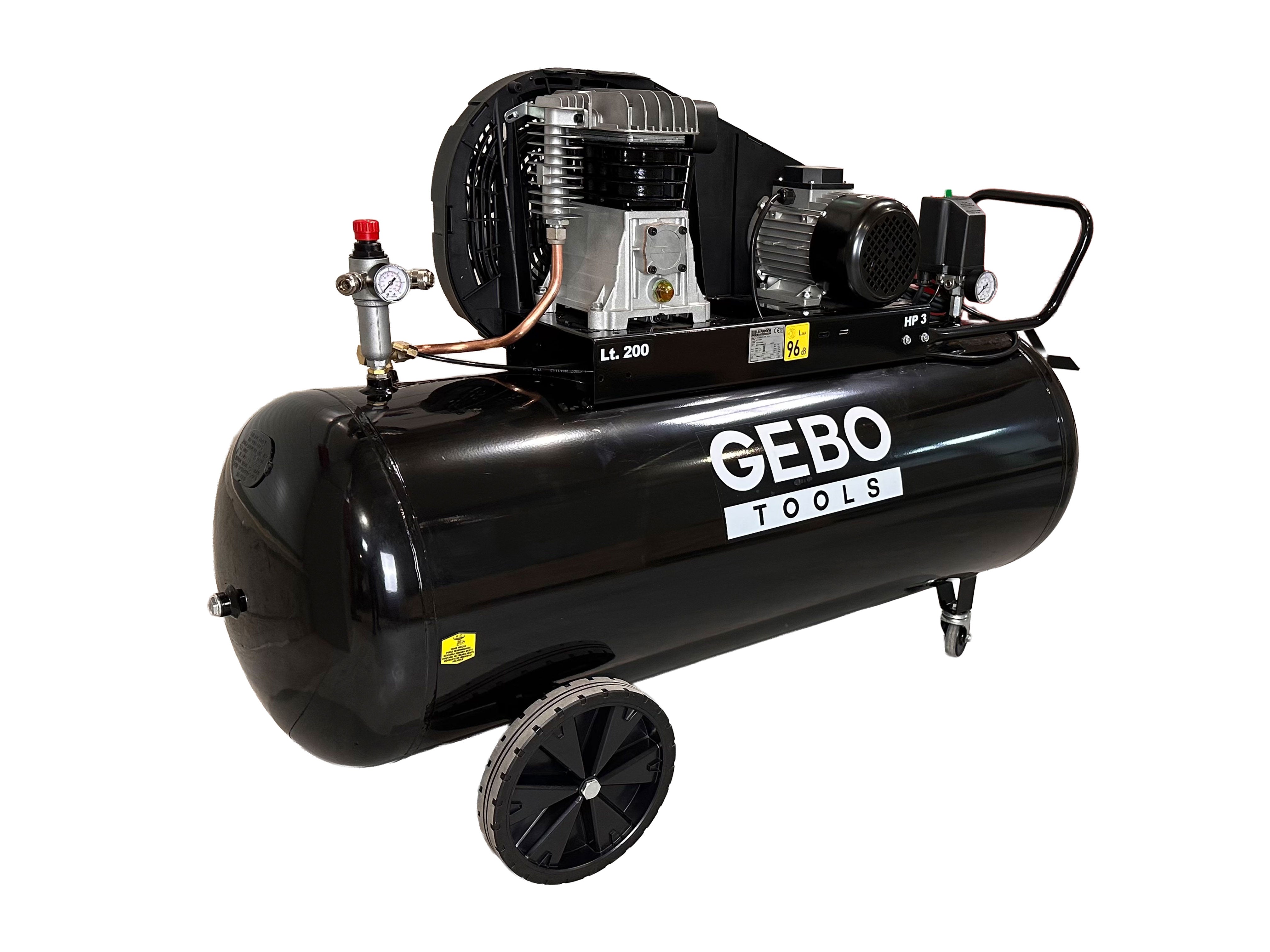 Κομπρεσέρ Αέρος-Αεροσυμπιεστής 200L 3Hp 400V GEBO TOOLS