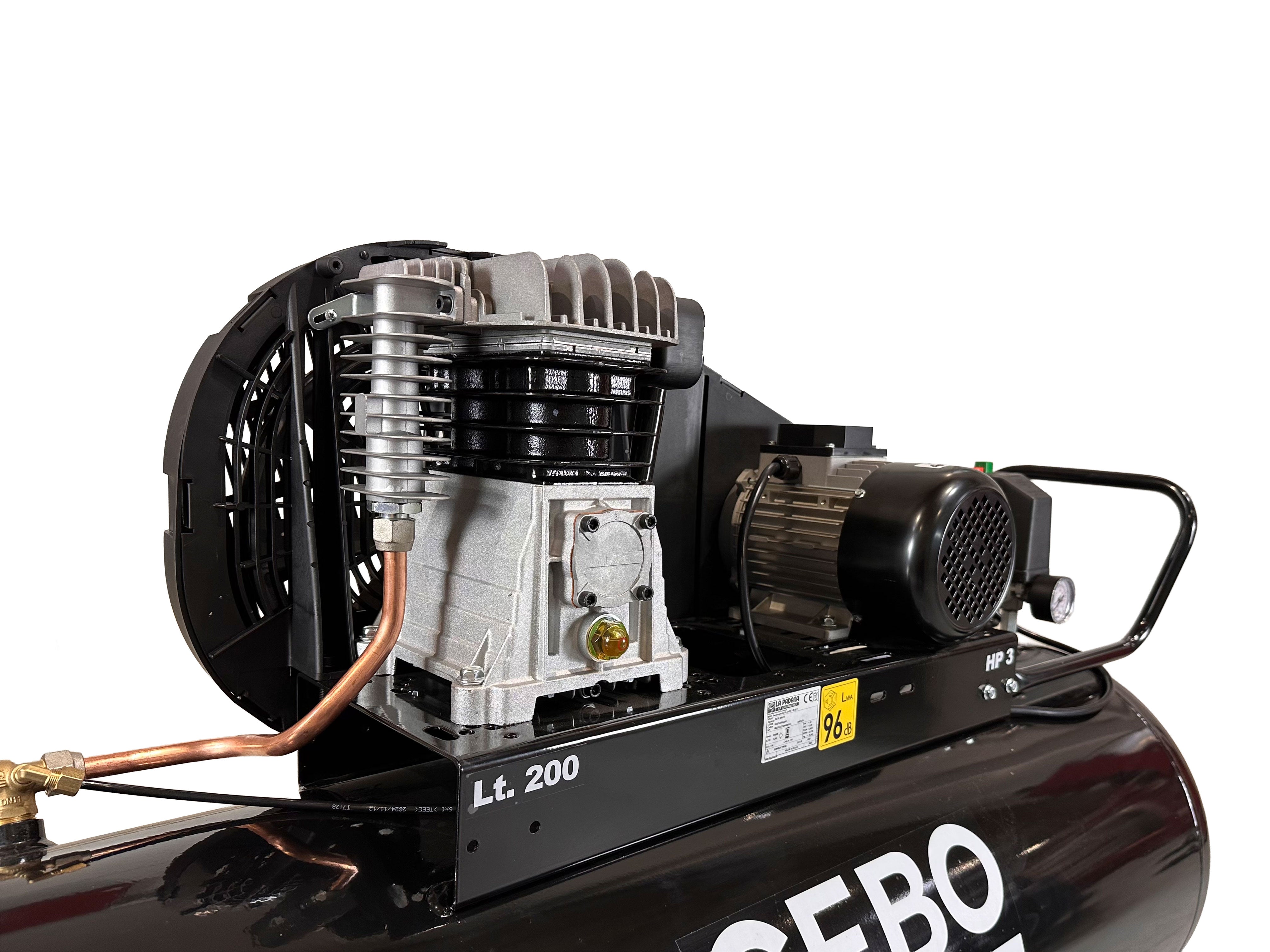 Κομπρεσέρ Αέρος-Αεροσυμπιεστής 200L 3Hp 400V GEBO TOOLS