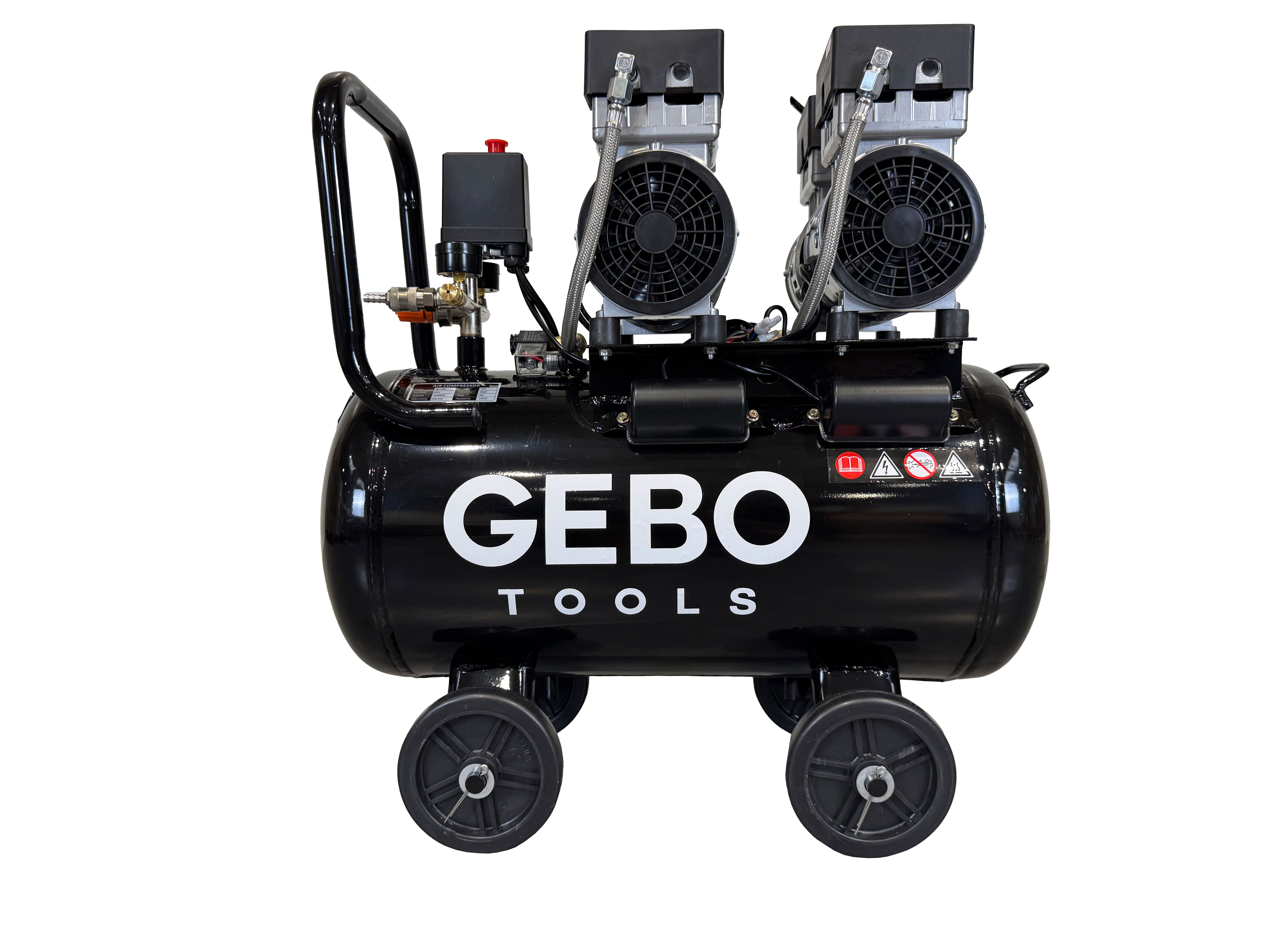Αθόρυβος Συμπιεστής Χωρίς Λάδι 50L GEBO TOOLS