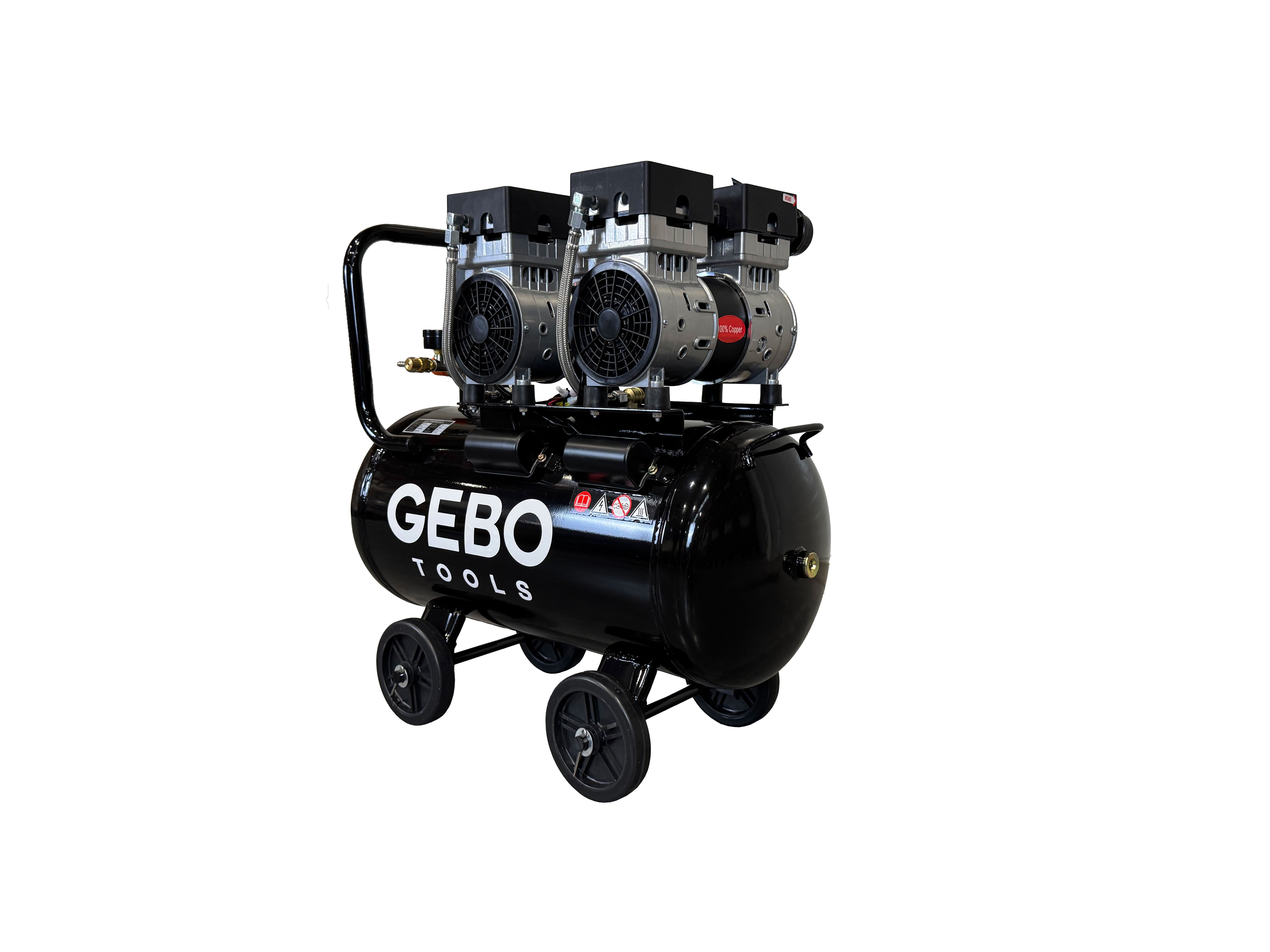 Αθόρυβος Συμπιεστής Χωρίς Λάδι 50L GEBO TOOLS