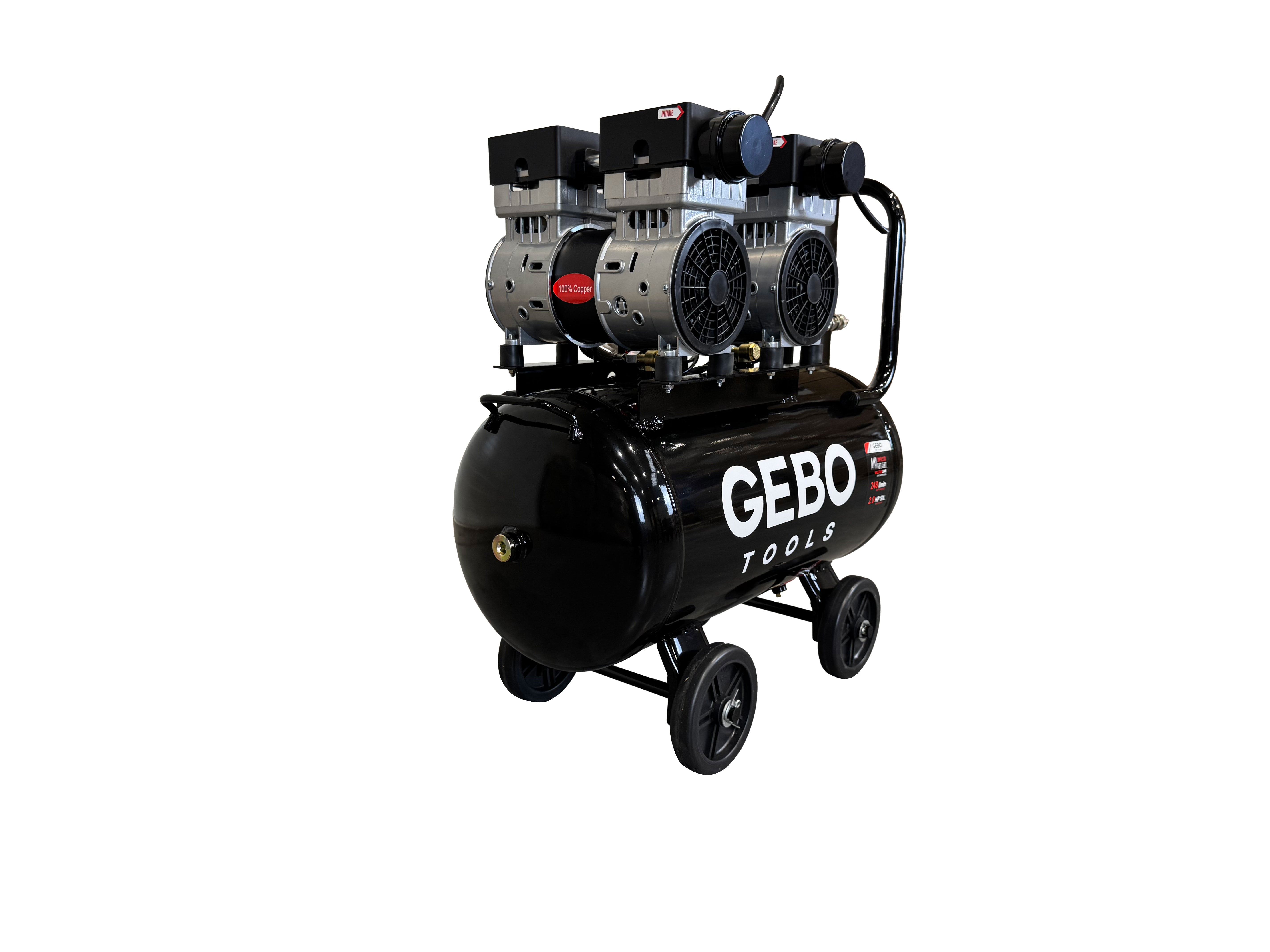Αθόρυβος Συμπιεστής Χωρίς Λάδι 50L GEBO TOOLS