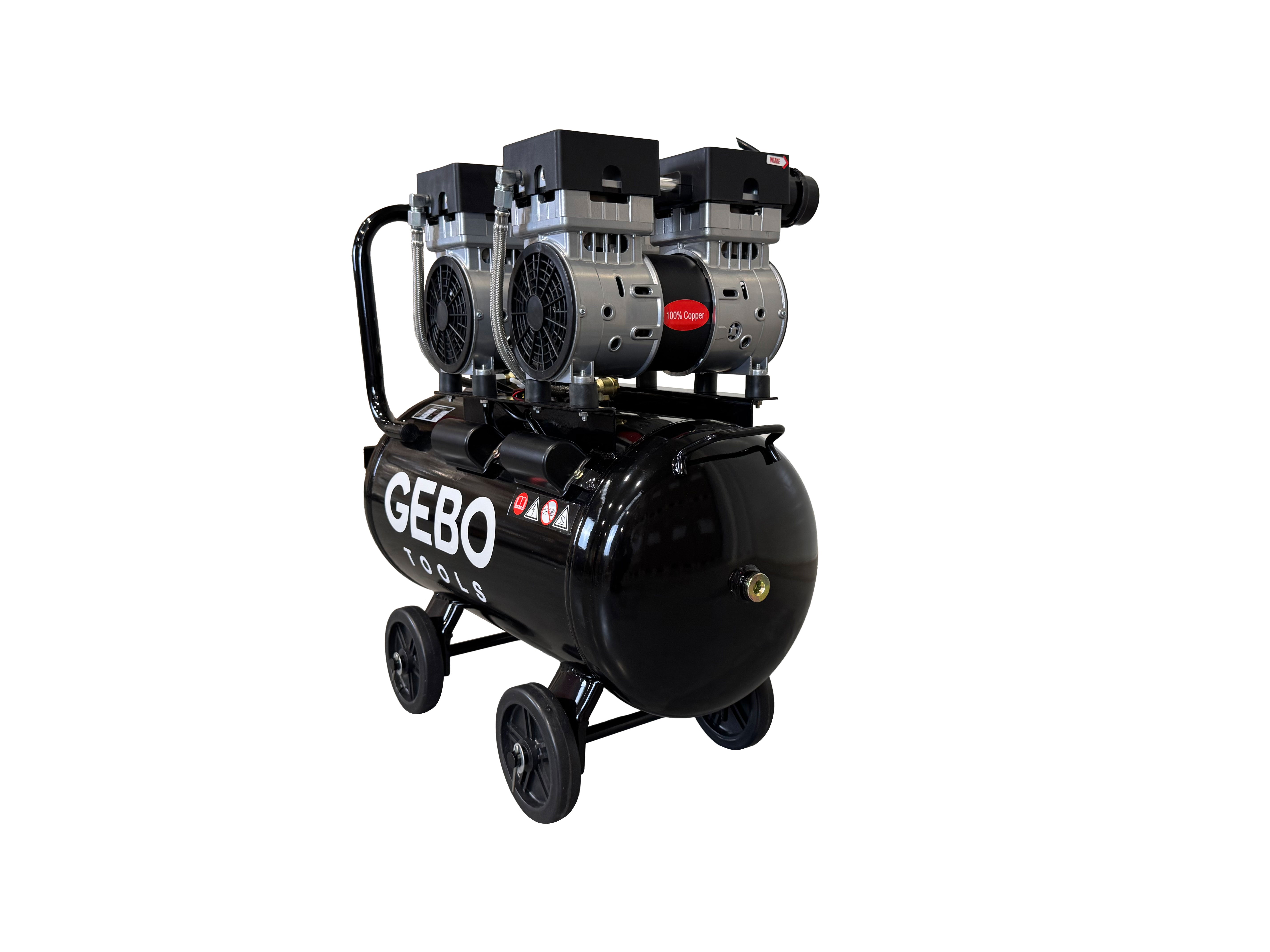Αθόρυβος Συμπιεστής Χωρίς Λάδι 50L GEBO TOOLS