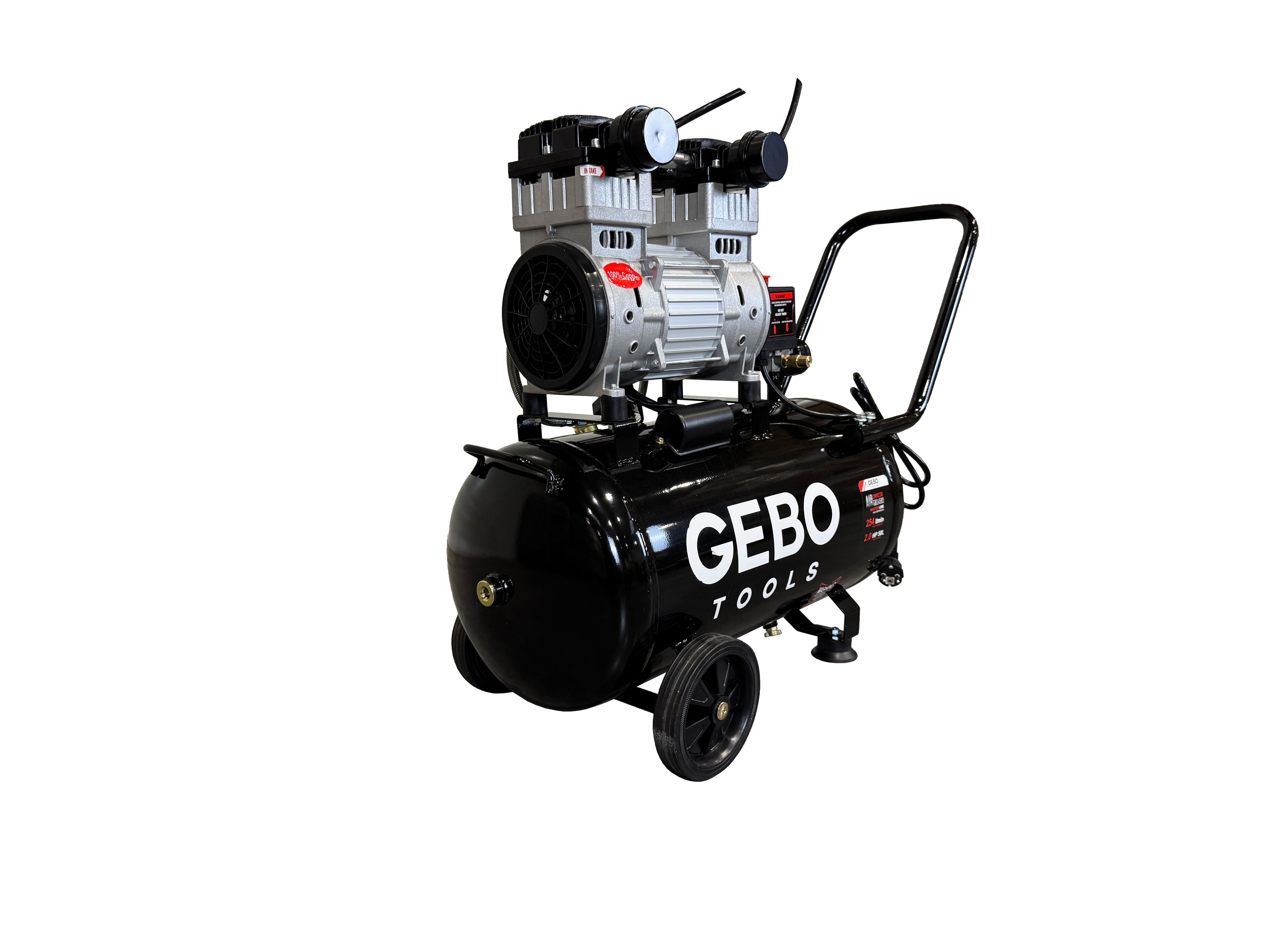 Αθόρυβος Συμπιεστής 50L 2HP GEBO TOOLS