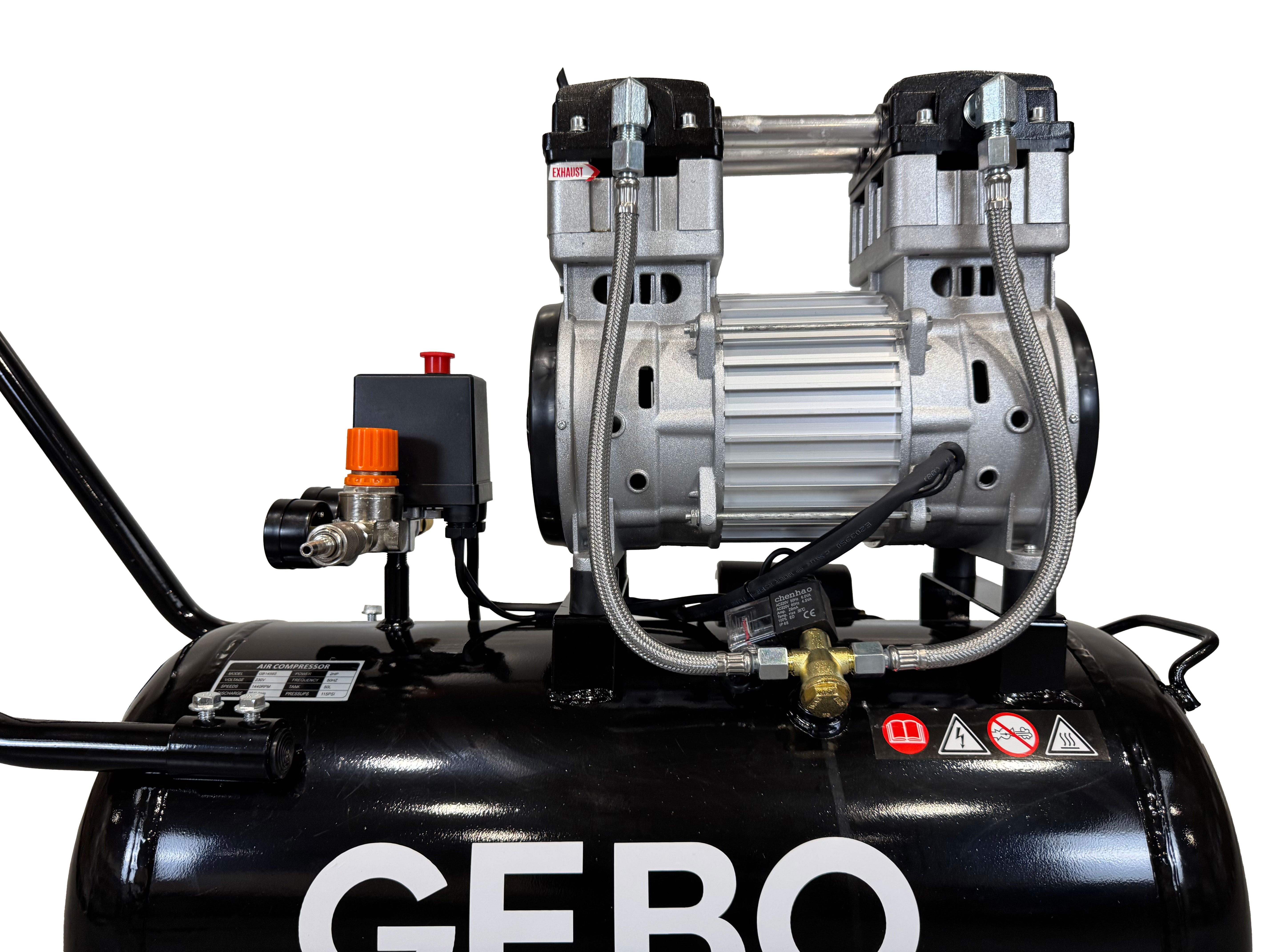 Αθόρυβος Συμπιεστής 50L 2HP GEBO TOOLS