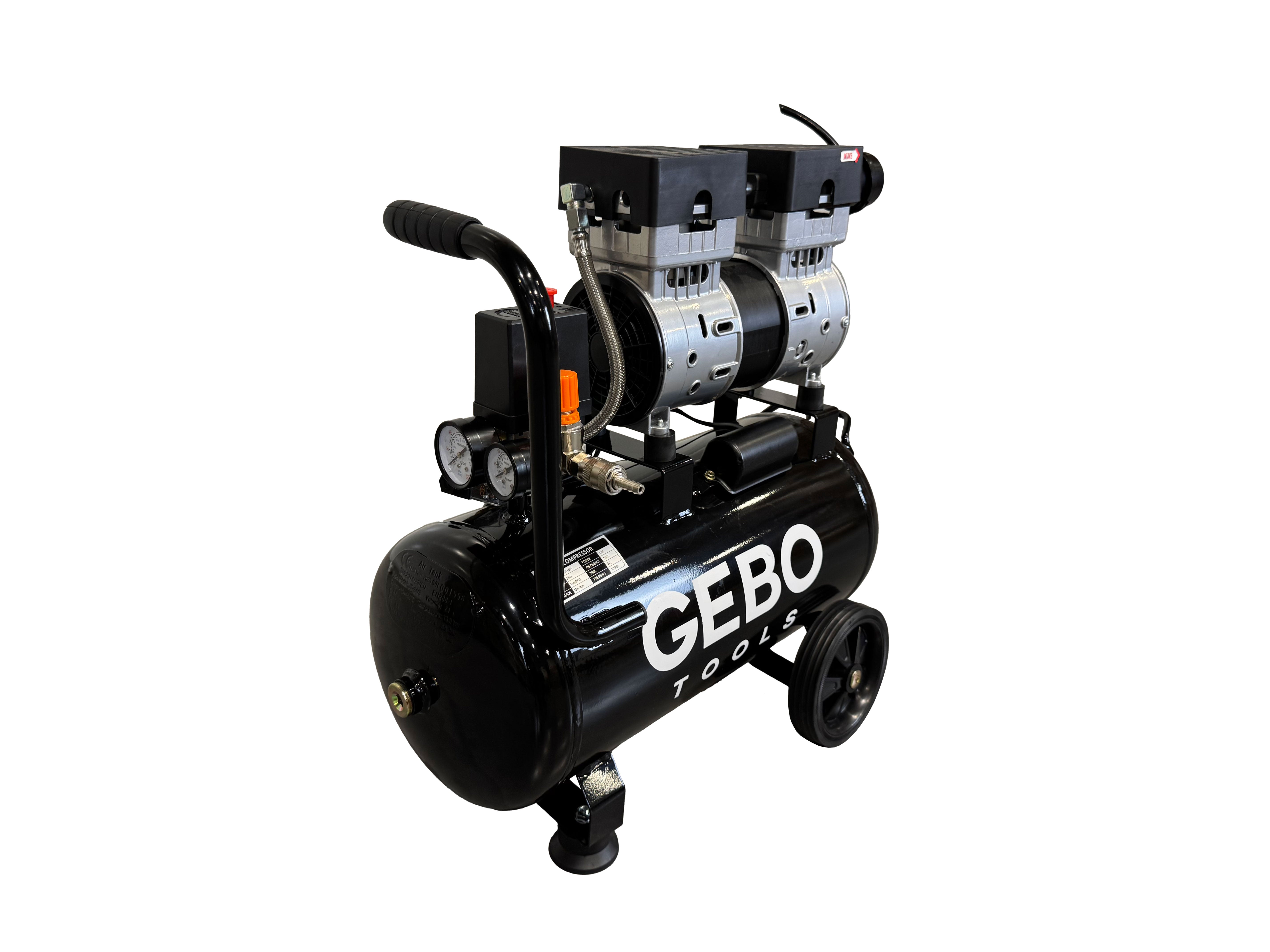 Αθόρυβος Συμπιεστής Χωρίς Λάδι 24L GEBO TOOLS