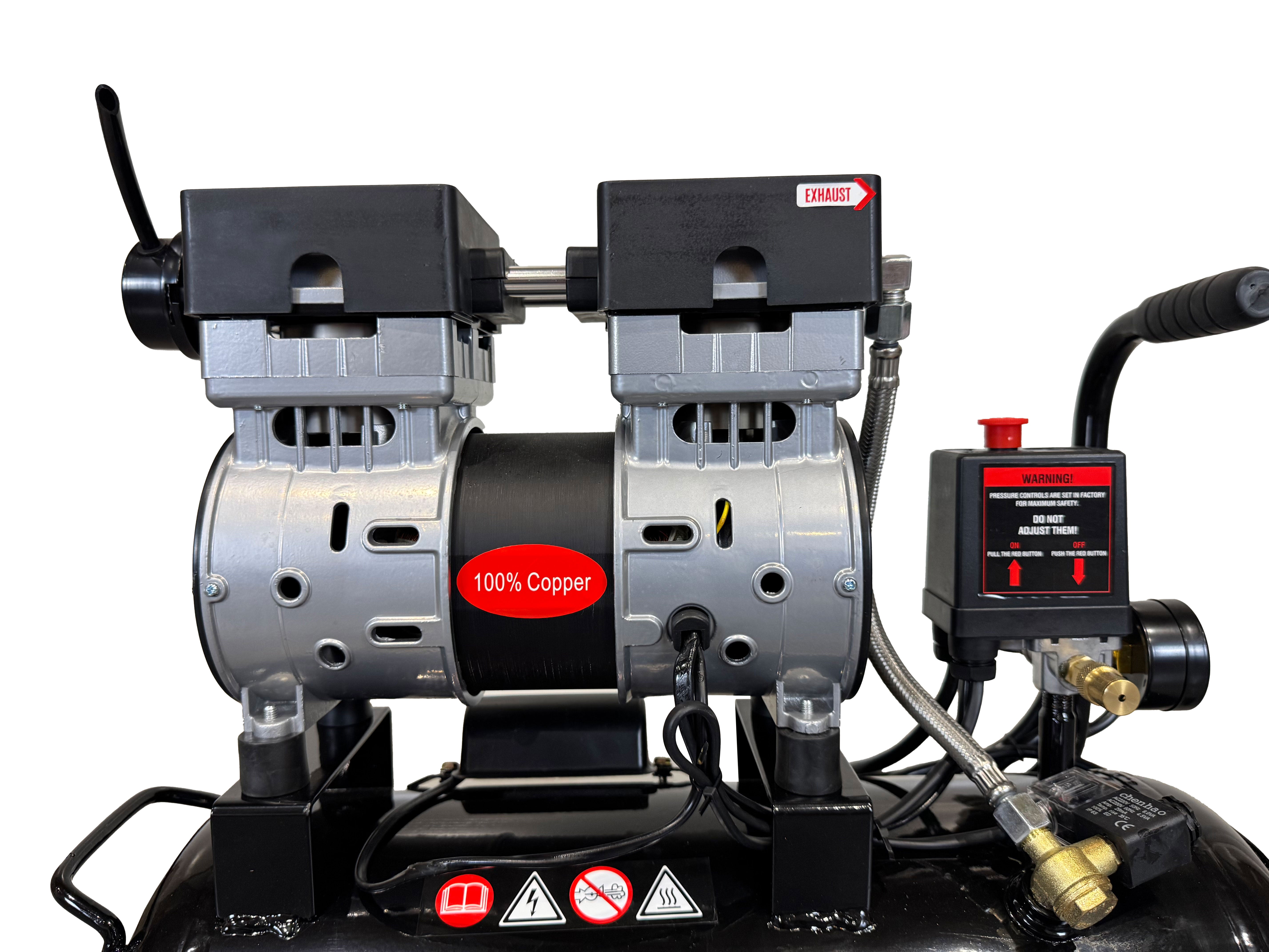 Αθόρυβος Συμπιεστής Χωρίς Λάδι 24L GEBO TOOLS
