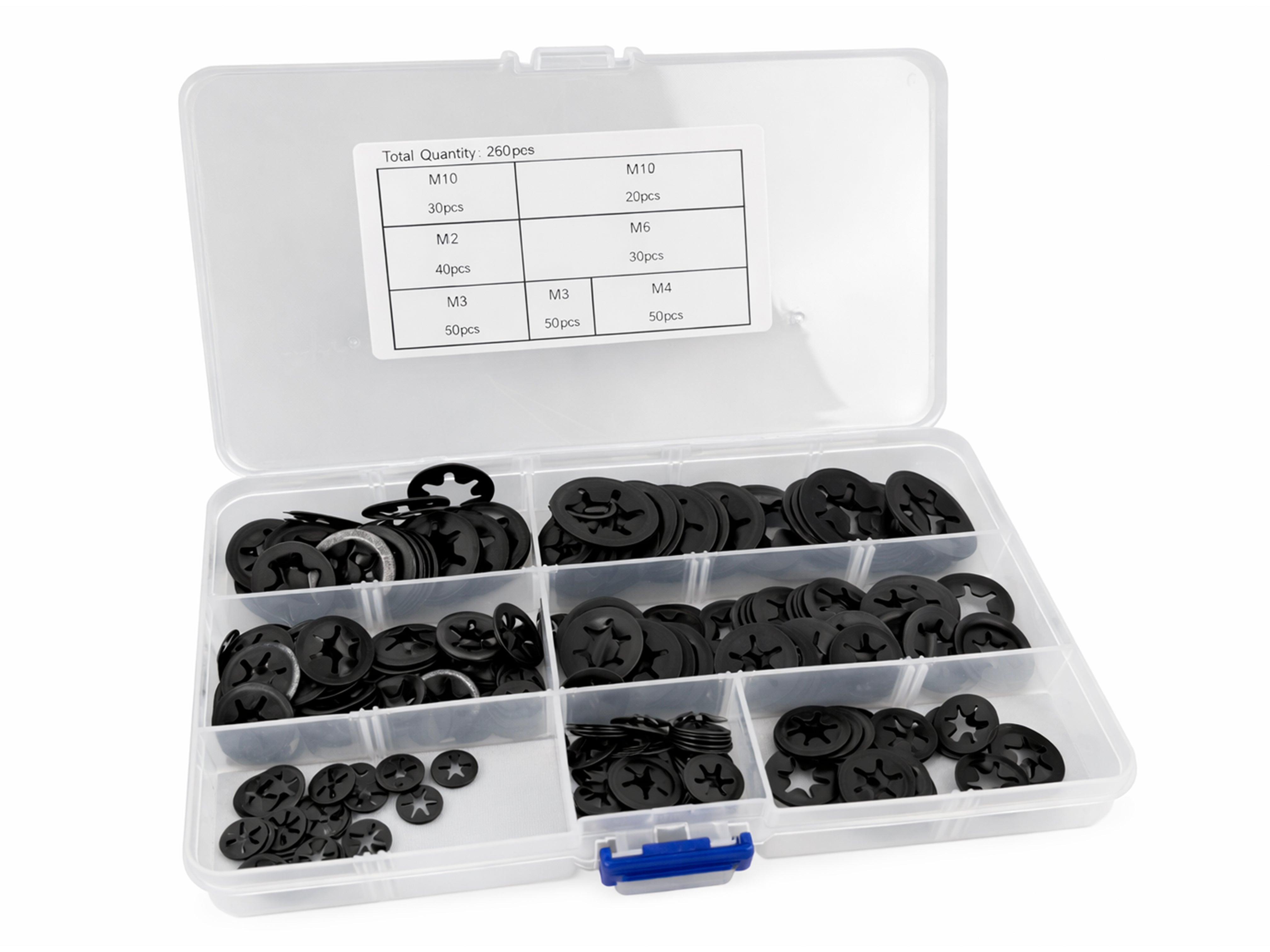 Σετ Ροδέλες Ασφαλείας Μ3-Μ12 160Τμχ GEBO TOOLS