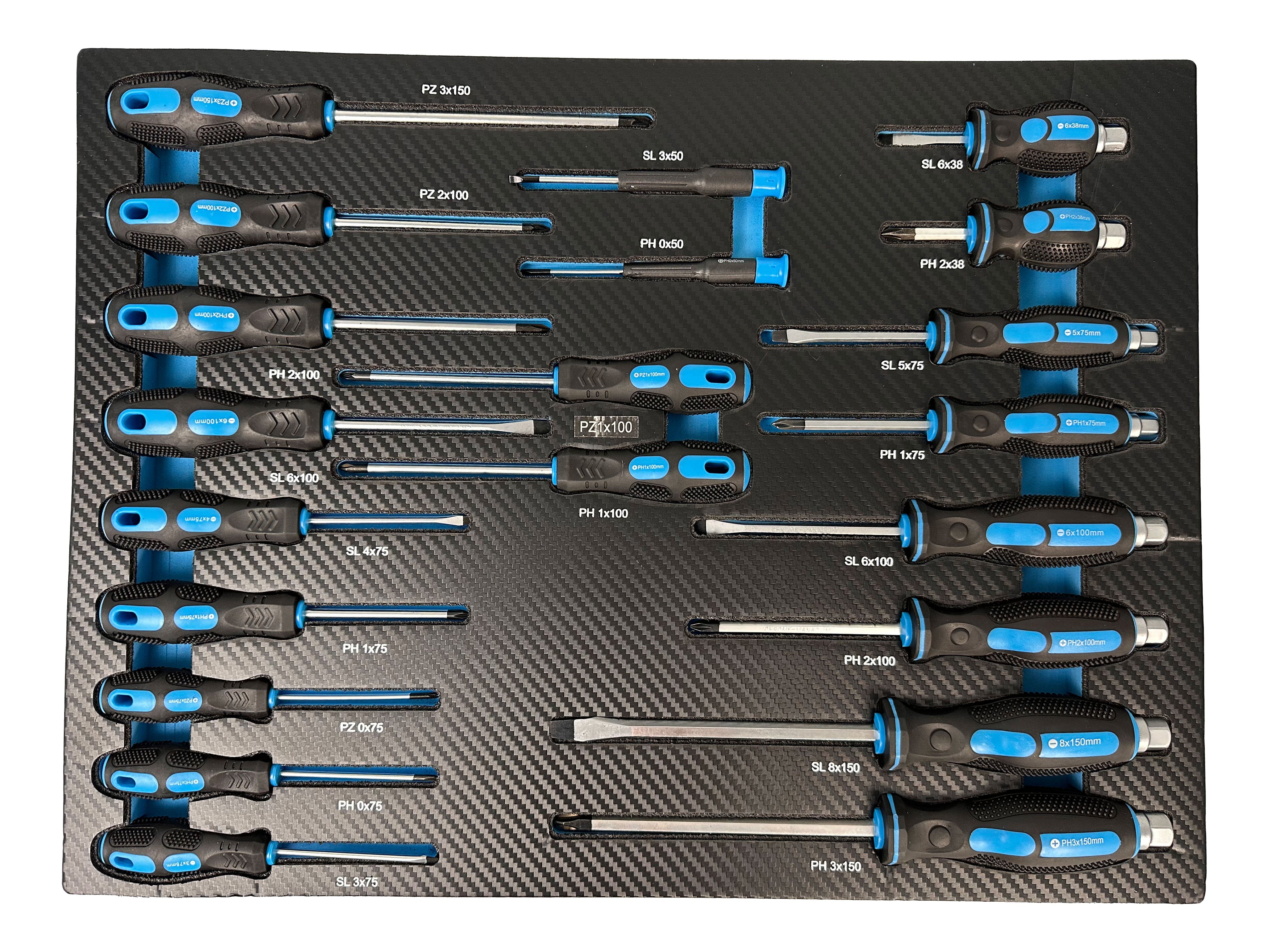 Σετ Κατσαβίδια Με Παξιμάδια Ροπής 21 Τμχ GEBO TOOLS