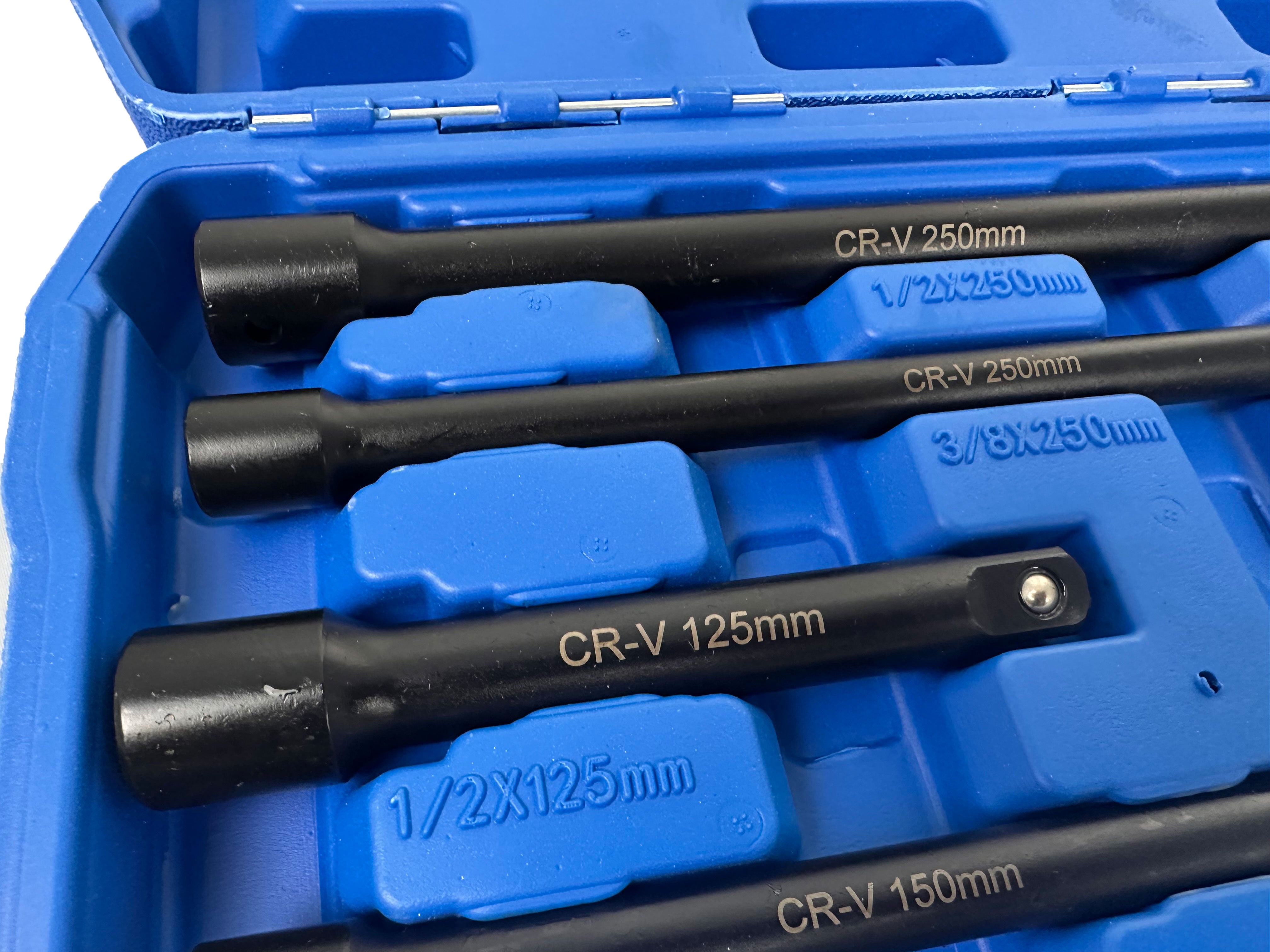 Σετ Προεκτάσεις Για Καρυδάκια 1/4" 3/8" 1/2" 9Τμχ GEBO TOOLS