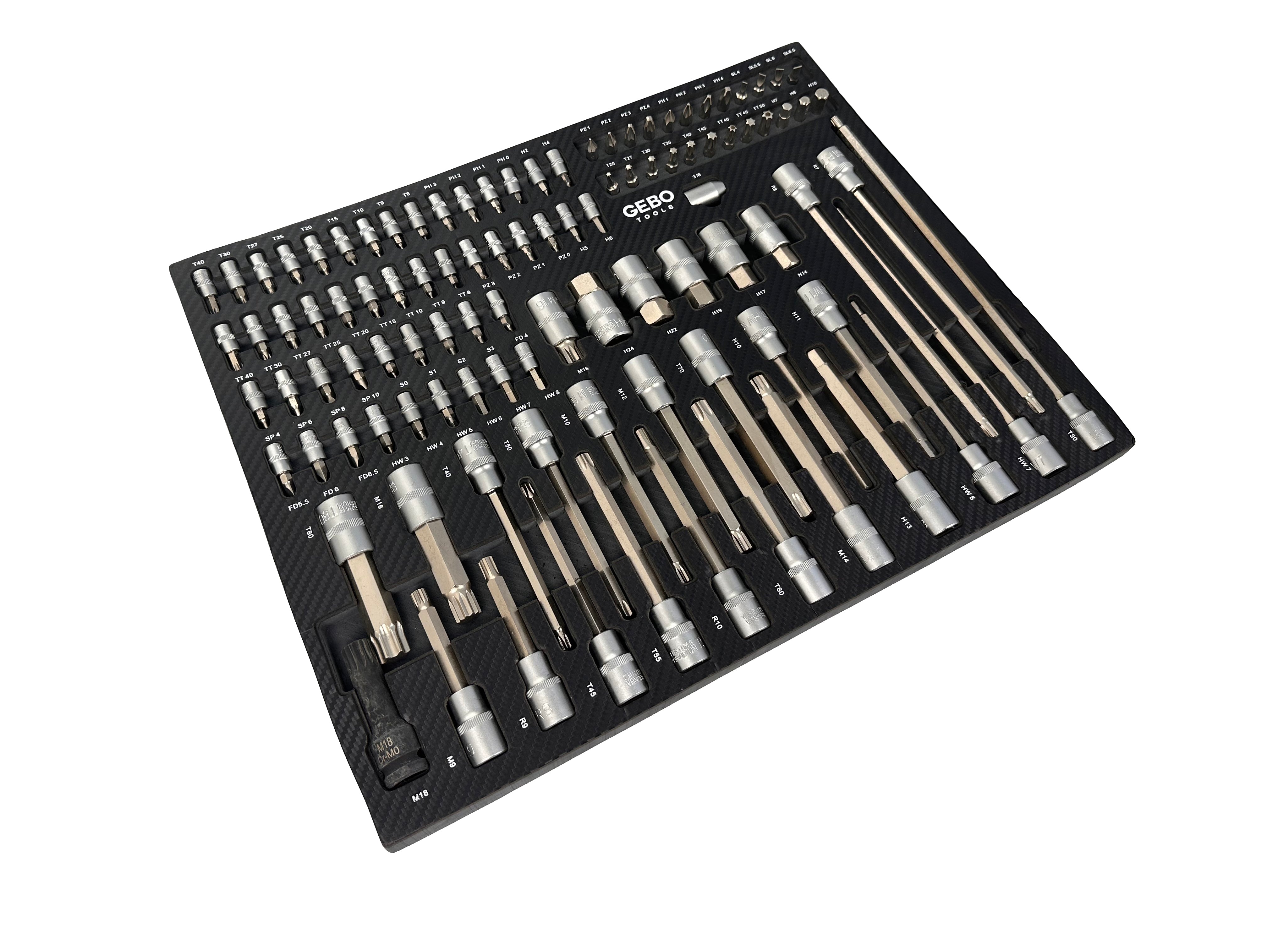 Σετ Εργαλειοθήκης Με Μύτες 101Τμχ GEBO TOOLS