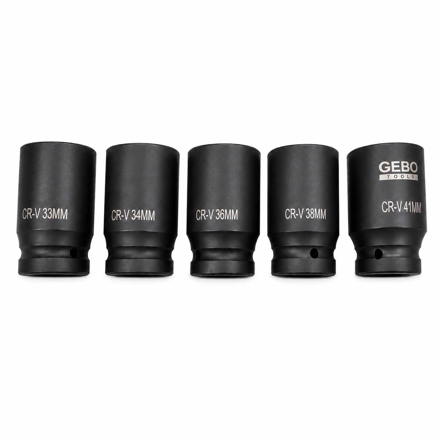 Σετ Μακριά Καρυδάκια Κρουστικά 1'' 22-41 mm 10 Τμχ GEBO TOOLS